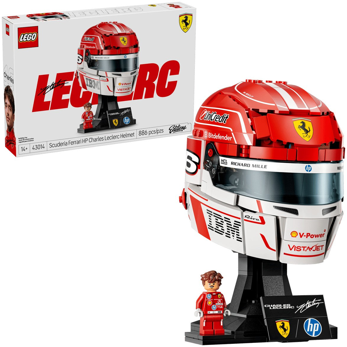 LEGO® 43014 Scuderia Ferrari HP Charles Leclerc Helmet - Editions
