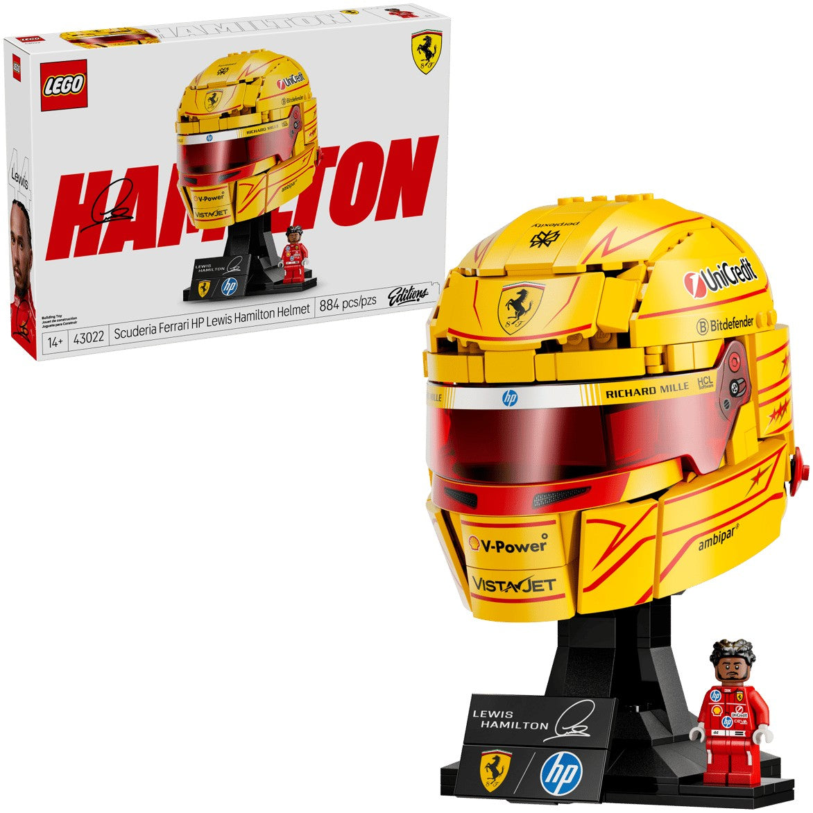 LEGO® 43022 Scuderia Ferrari HP Lewis Hamilton Helmet - Editions