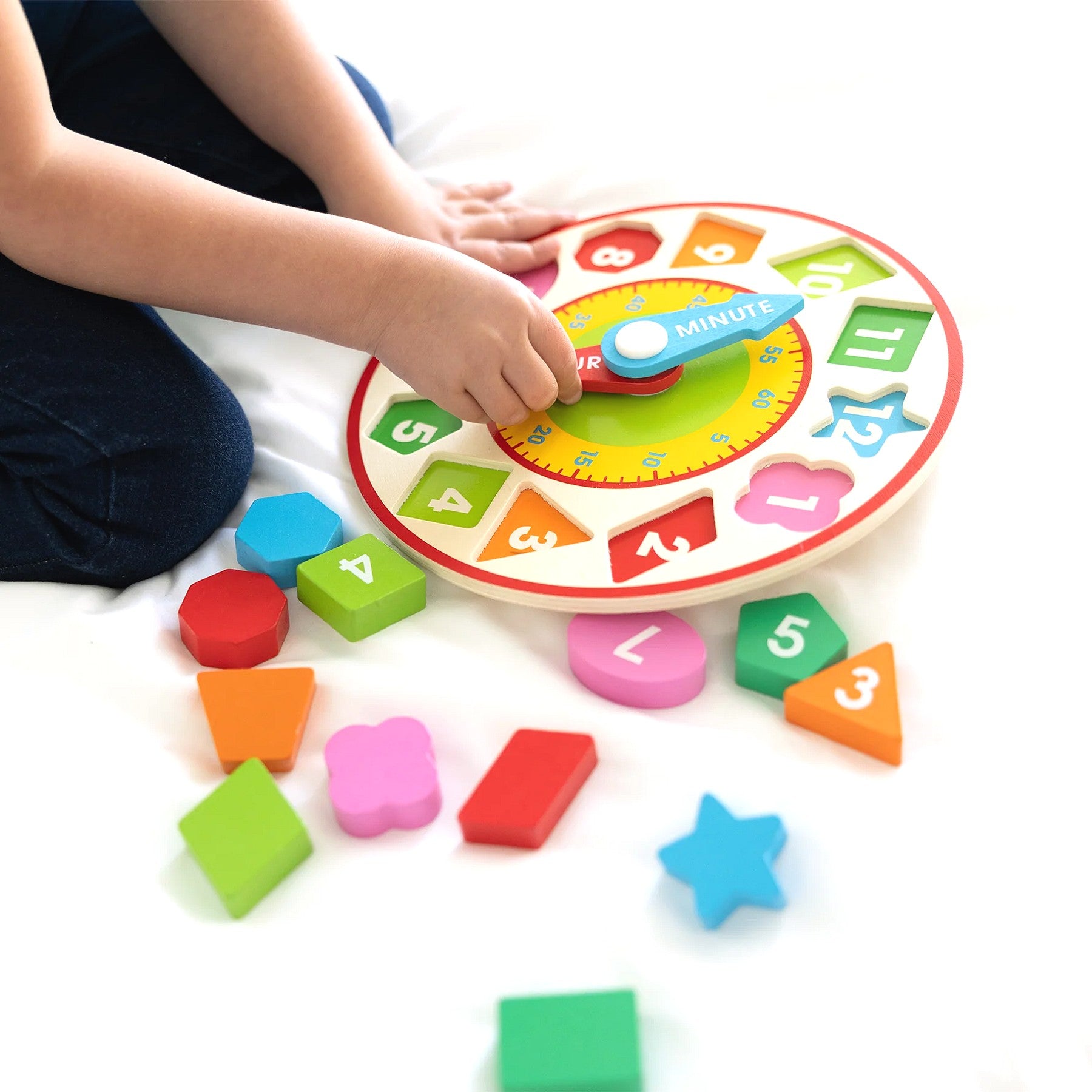 Melissa & Doug - Wooden Shape Sorting Clock