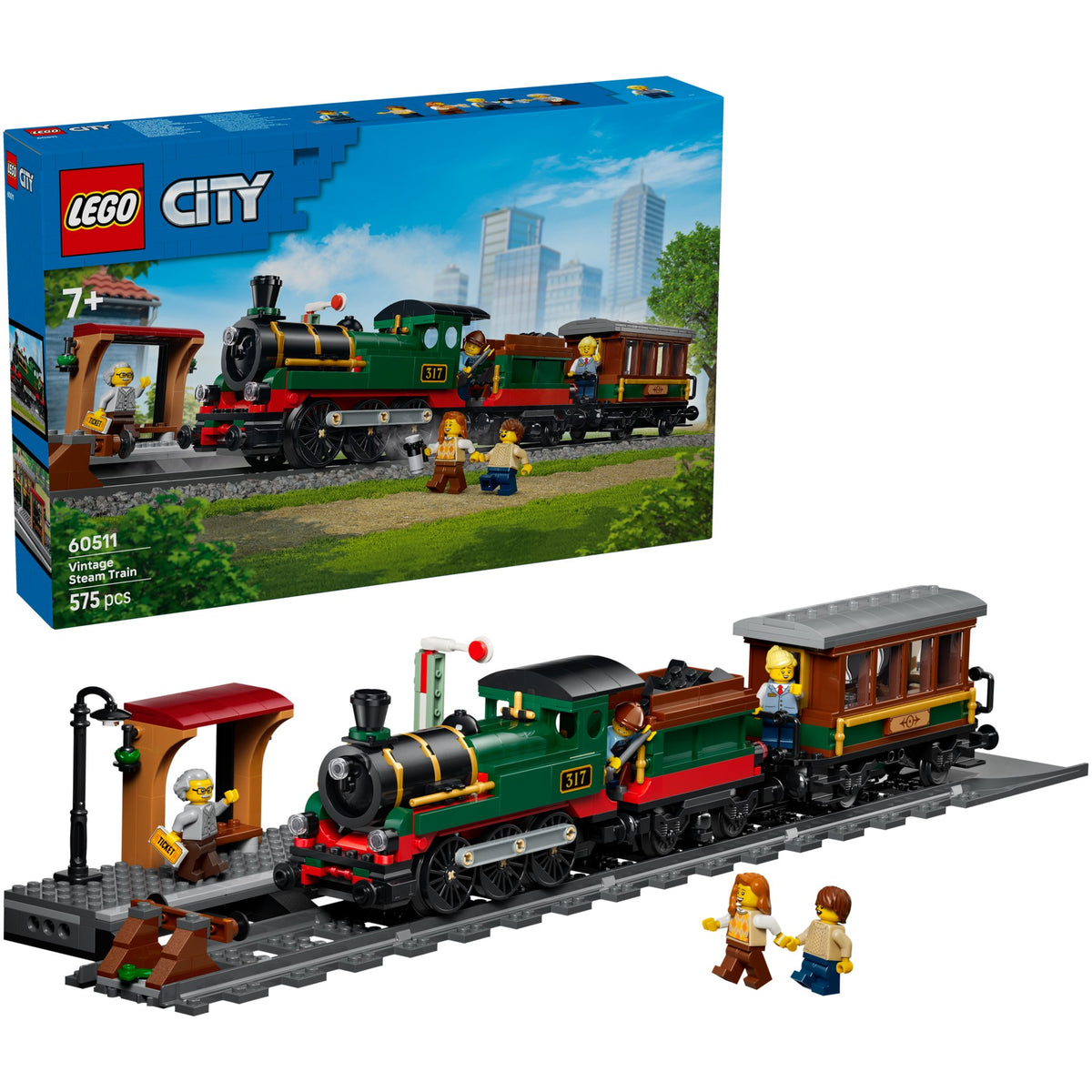 LEGO® 60511 Vintage Steam Train - City
