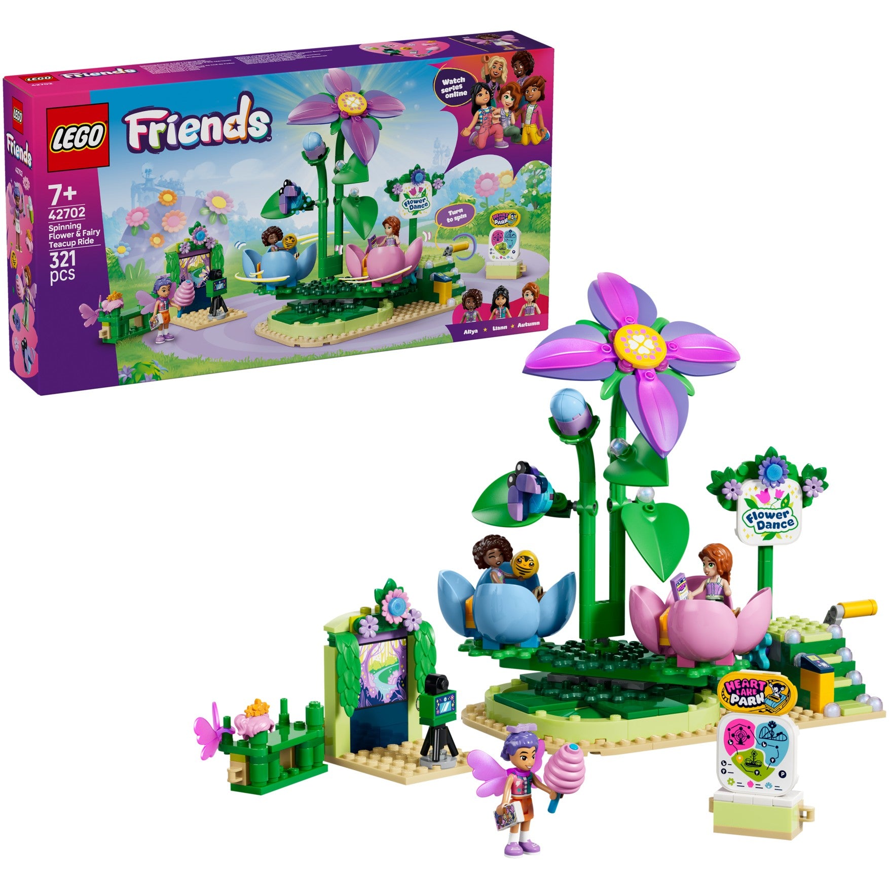 LEGO® 42702 Spinning Flower & Fairy Teacup Ride - Friends