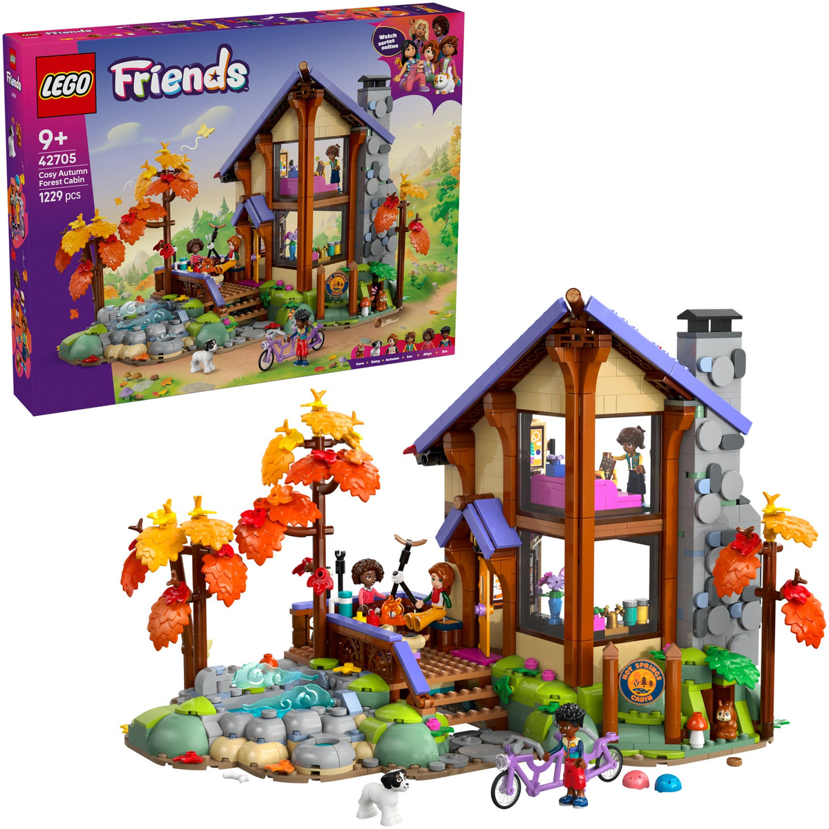 LEGO® 42705 Cozy Fall Forest Cabin - Friends