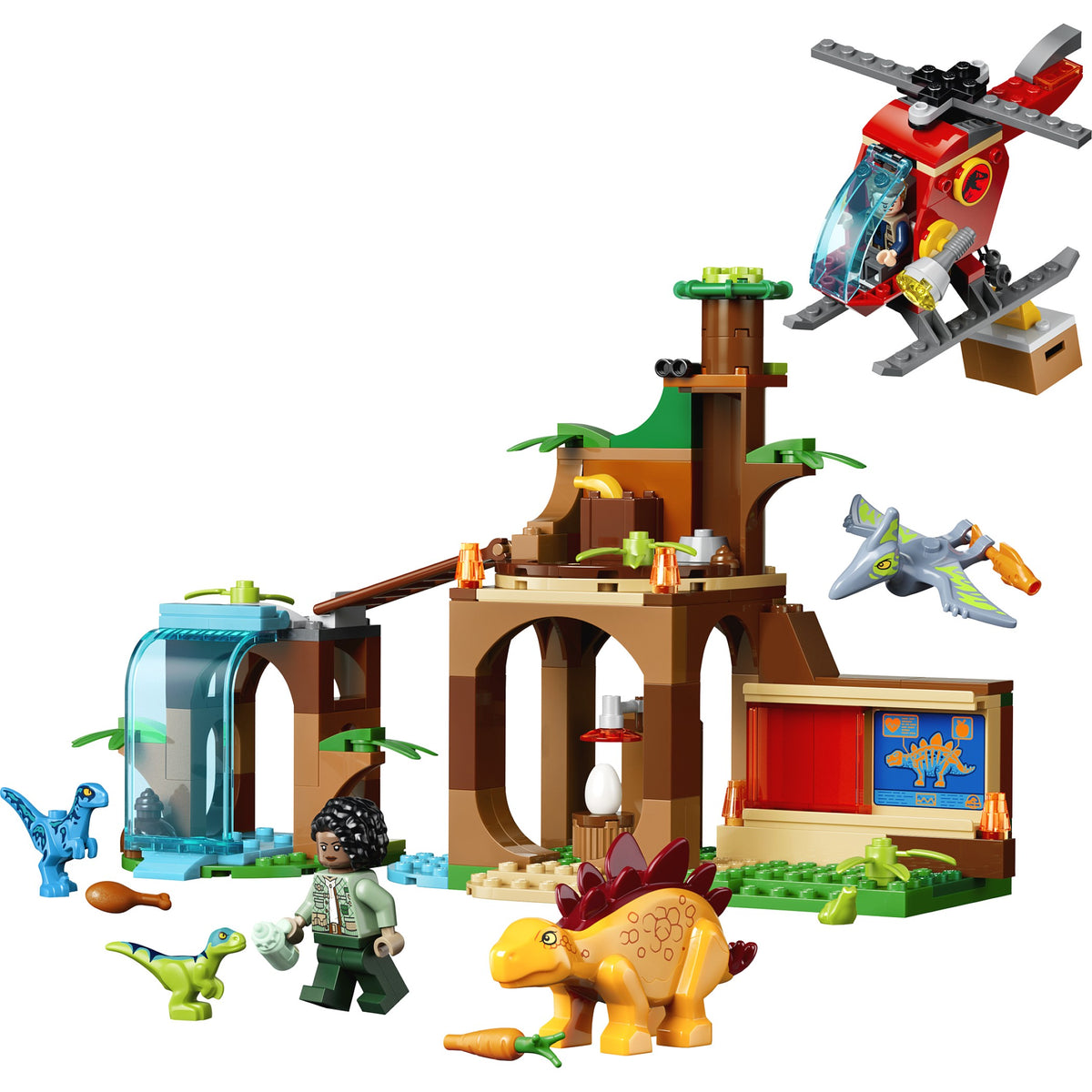 LEGO® 77981 Velociraptor Stegosaurus & Pteranodon Rescue - Jurassic World™ 4+