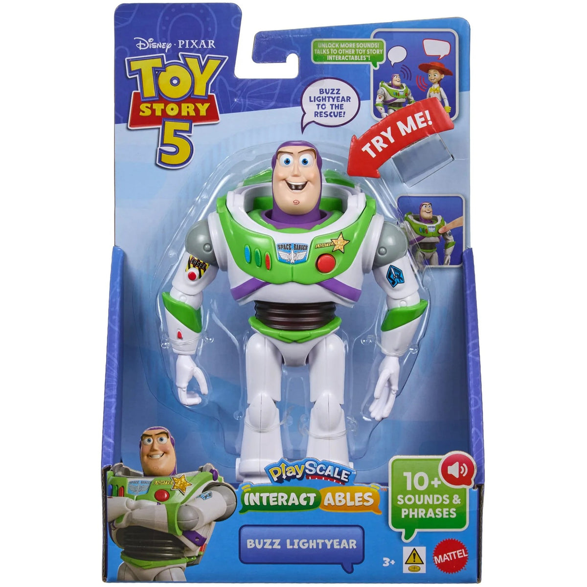 Disney Pixar - - Toy Story 5 Interactables Buzz Lightyear 7-Inch Figure - Mattel