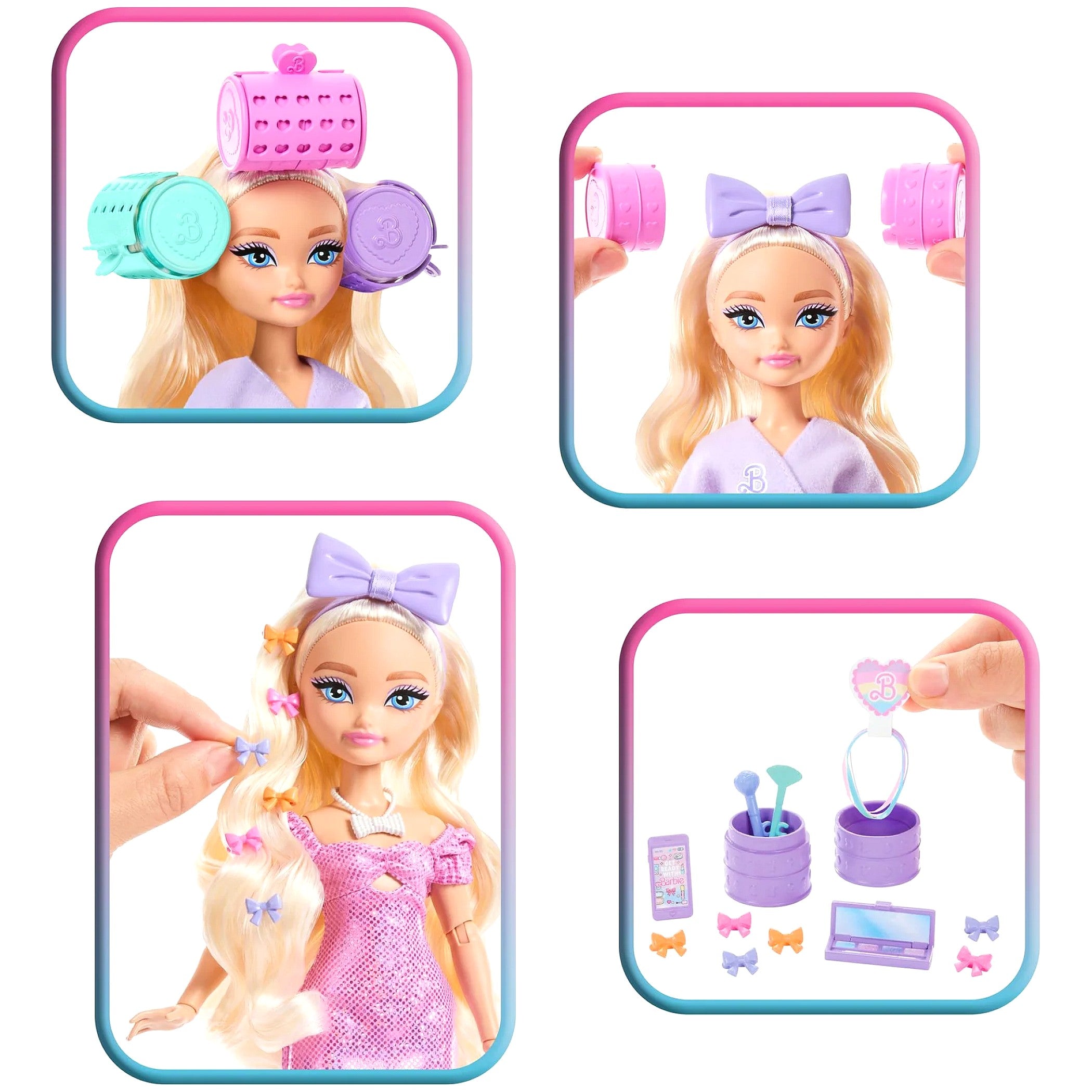 Barbie - Dream Besties Get Ready with Barbie Malibu Fashion Doll & Accessories - Mattel