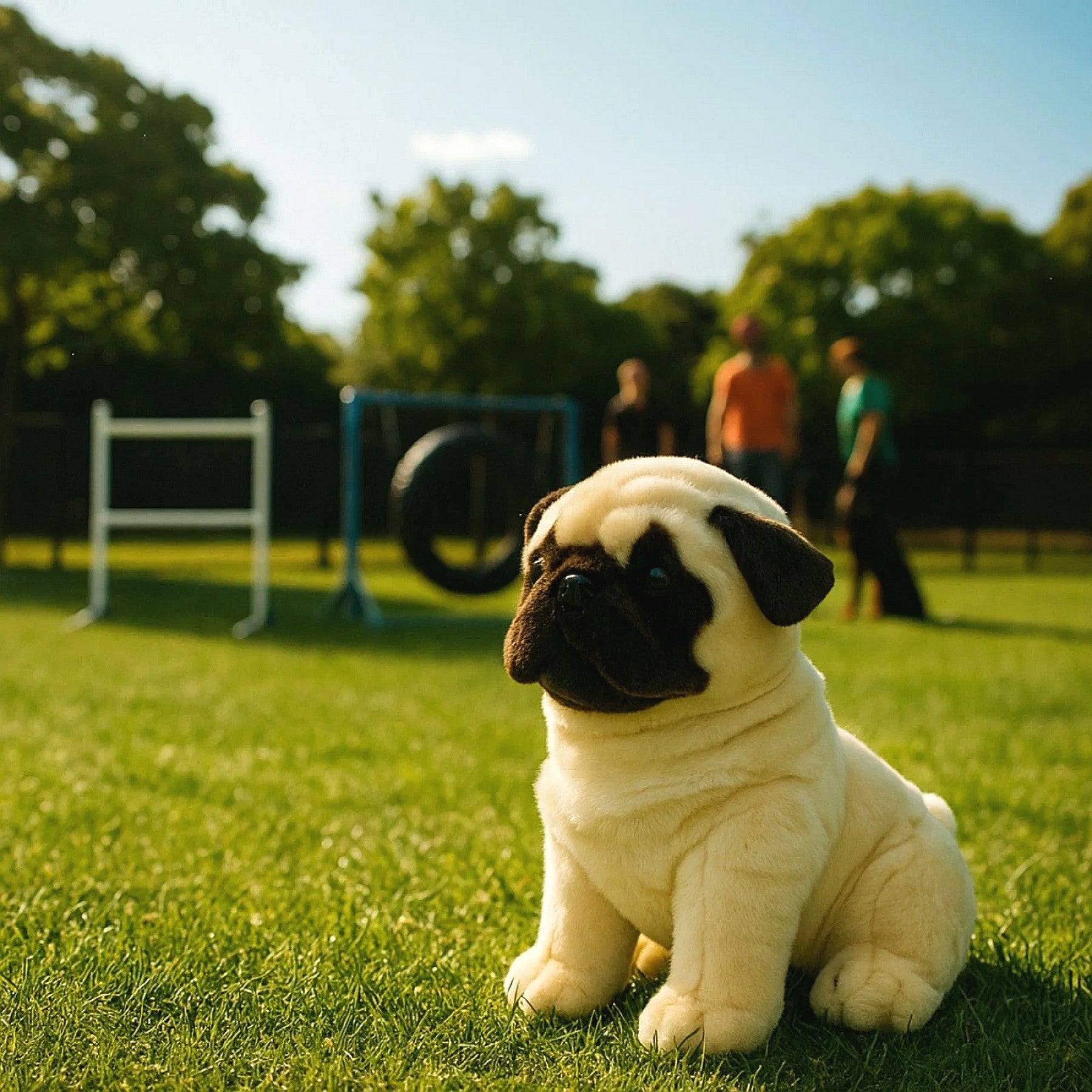 Bocchetta - Carlotta Pug Sitting Soft Plush 28cm