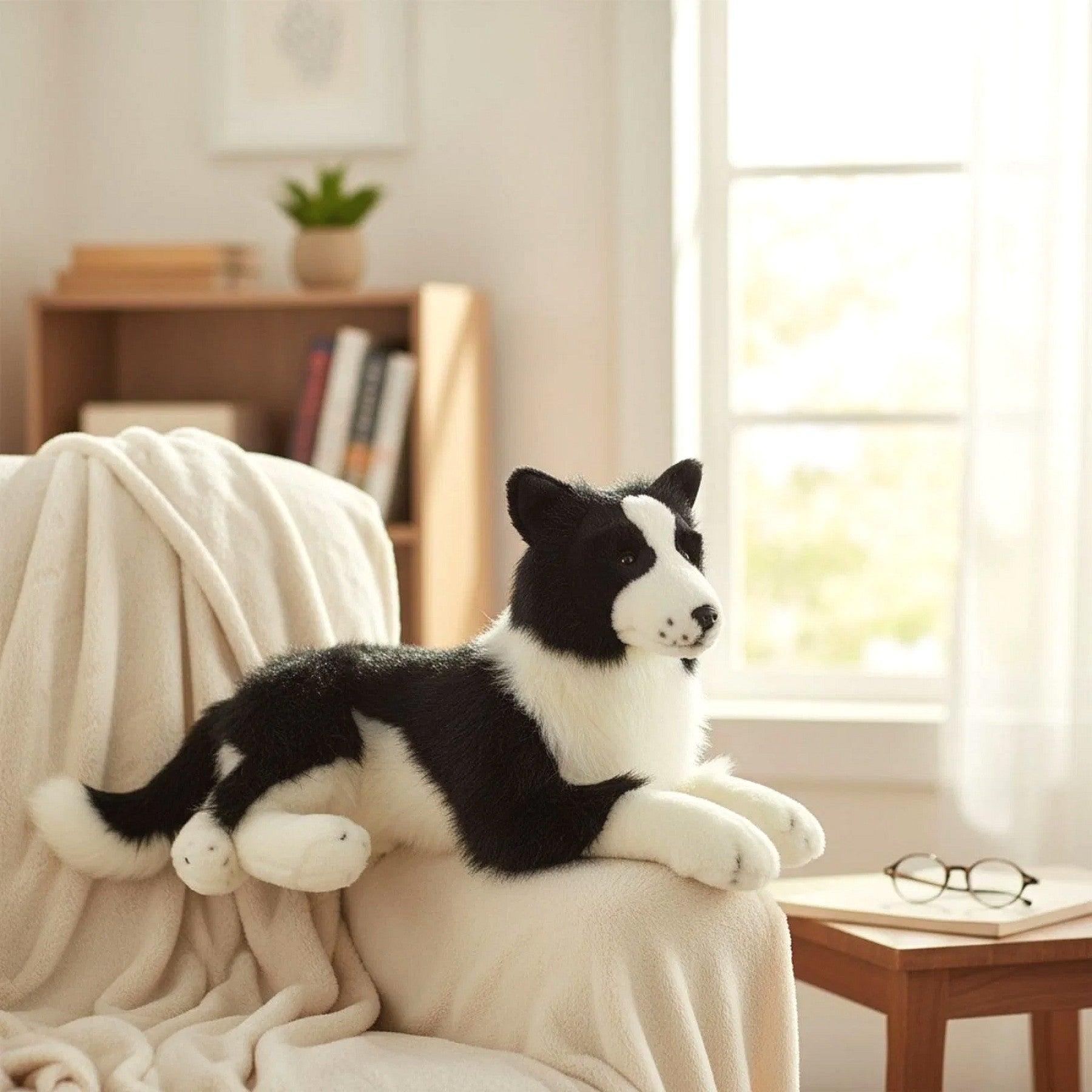 Bocchetta - Oscar Border Collie Lying Soft Plush 62cm