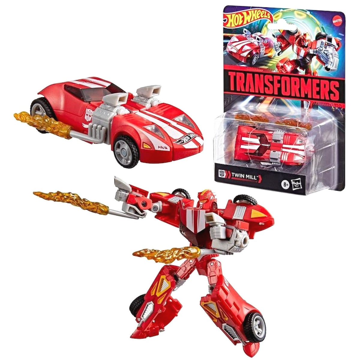 Transformers - Collaborative Hot Wheels X Transformers Twin Mill (Red) Action Figure - Hasbro