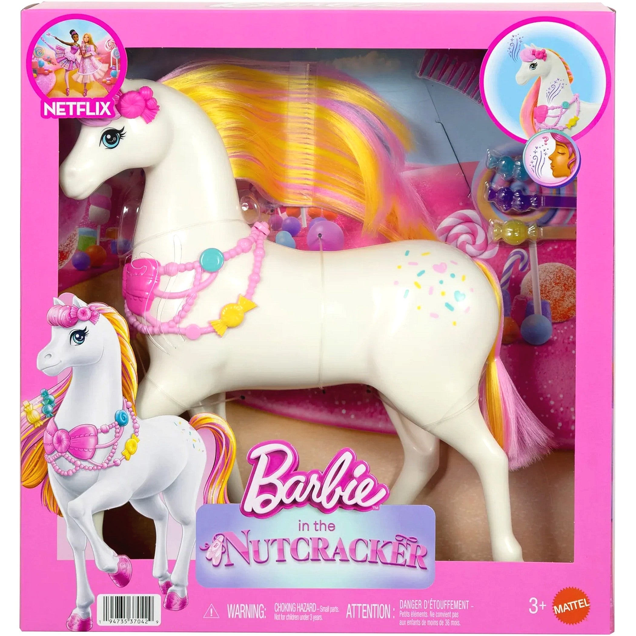 Barbie - In the Nutcracker Land of Sweets Horse Playset - Mattel