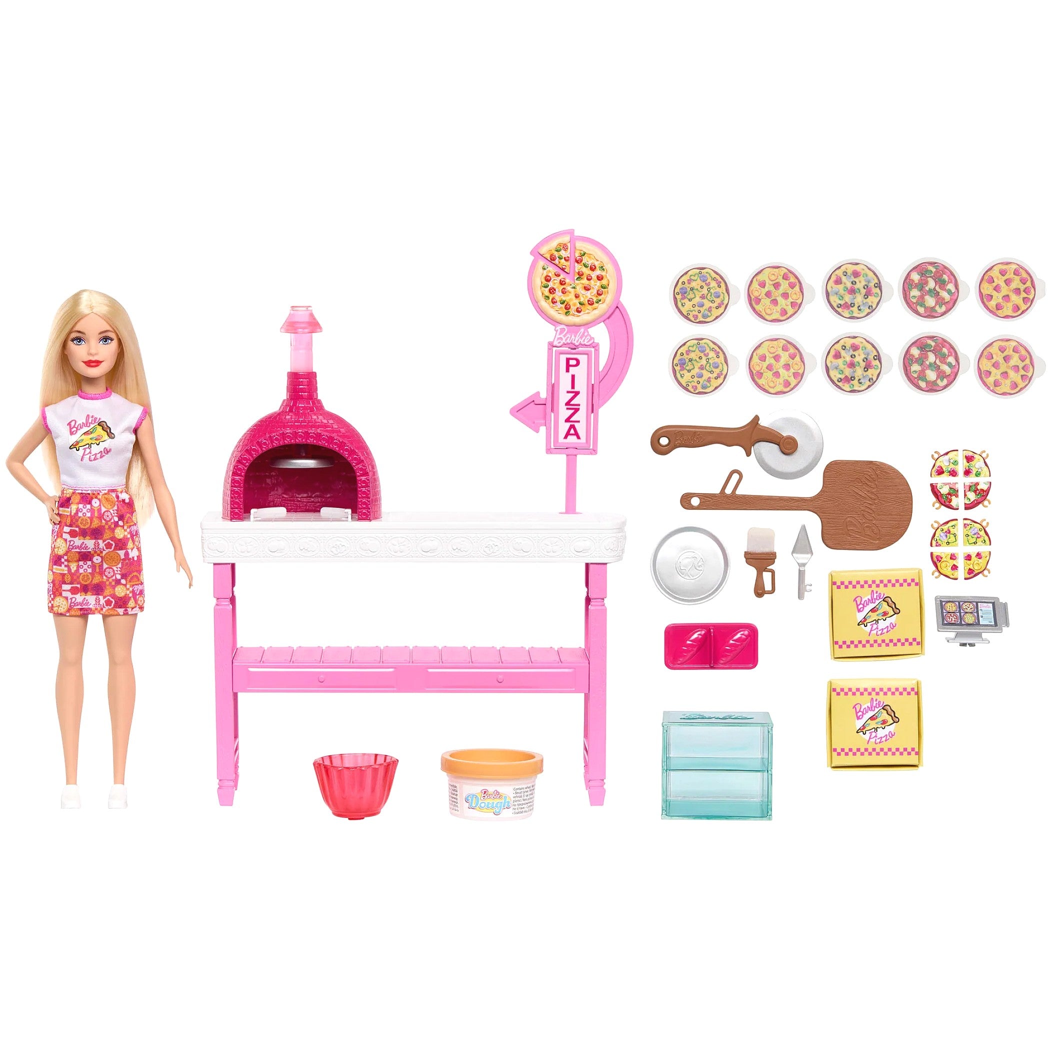 Barbie - Pizza Shop Playset Pizza Making Station - Mattel