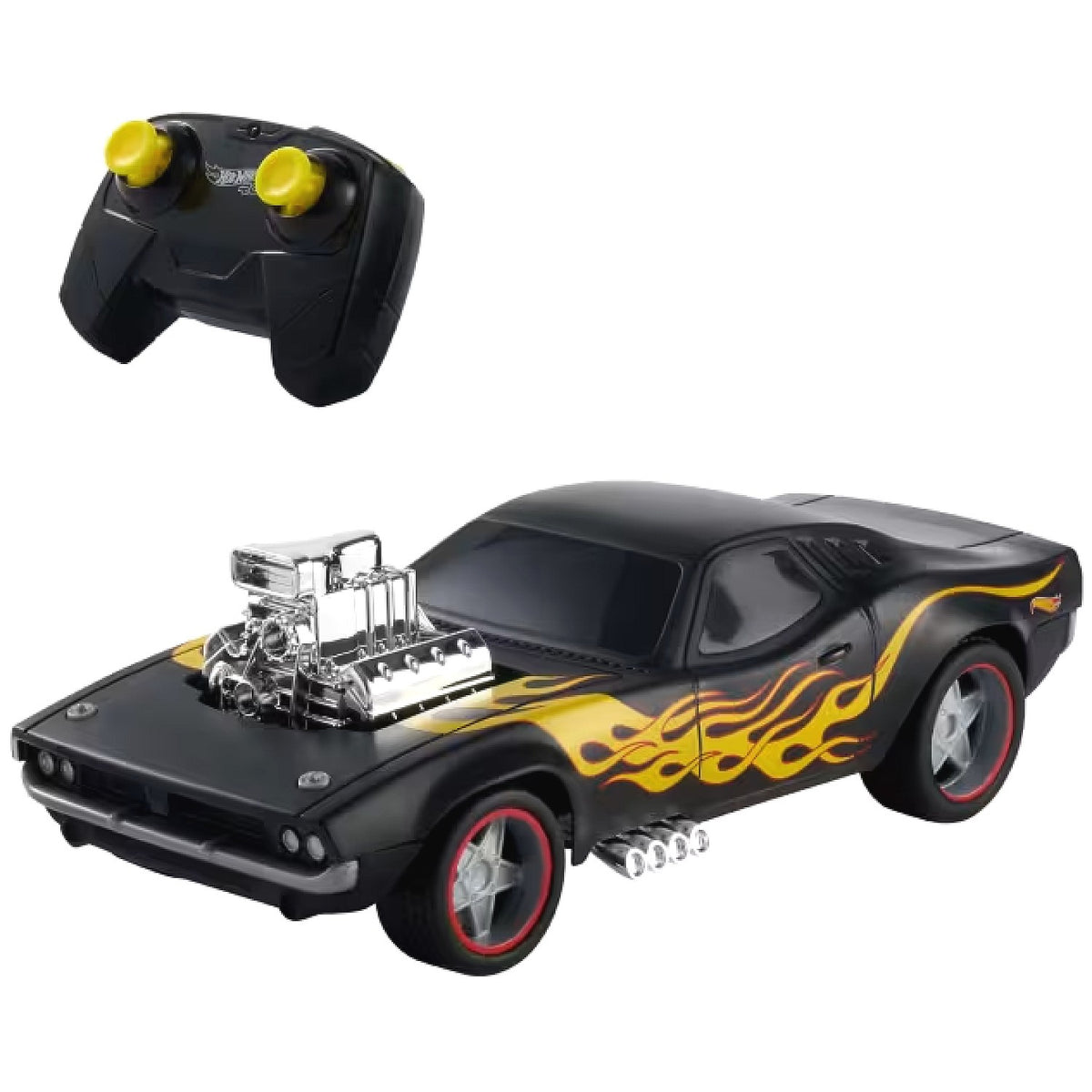 Hot Wheels - RC 1:16 Scale Rodger Dodger Remote-Control Toy Car Battery-Operated - Mattel