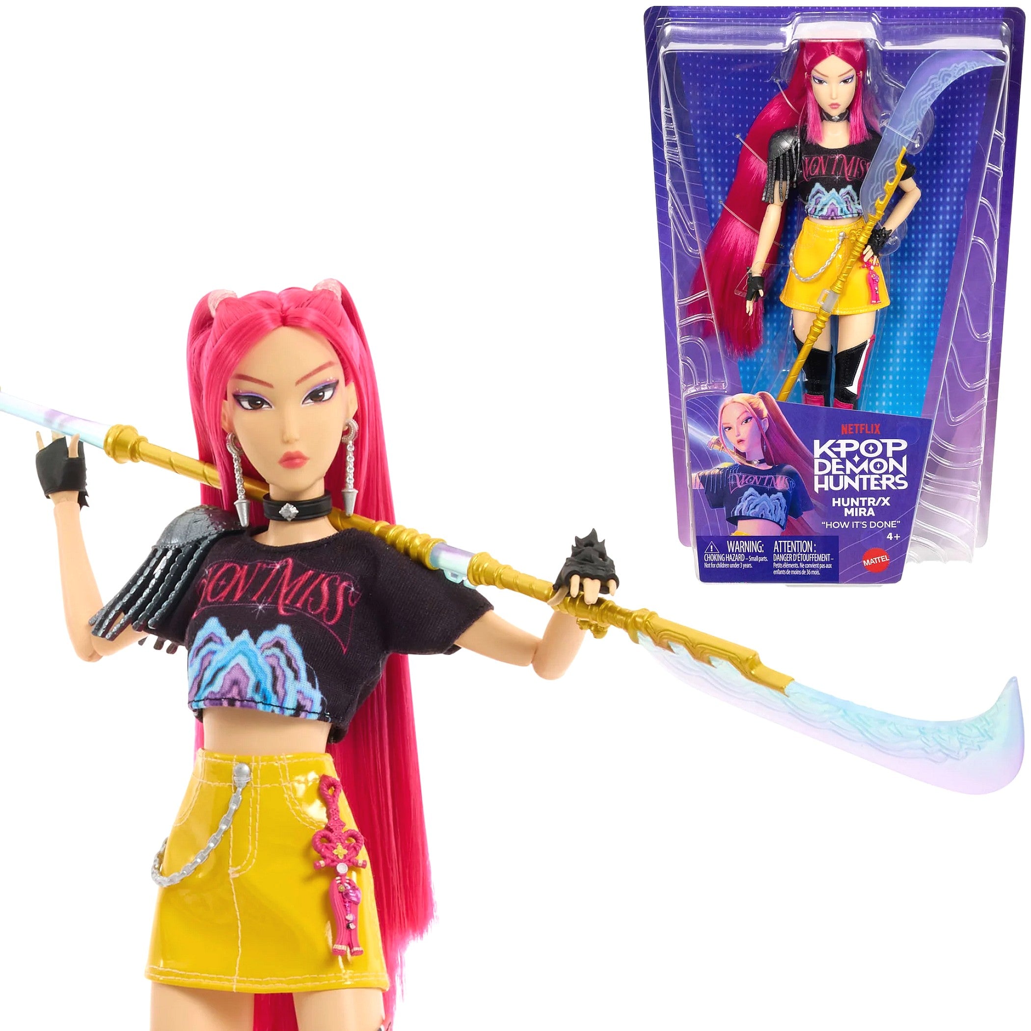 KPop Demon Hunters - HUNTR/X Mira How It's Done Fashion Doll - Mattel