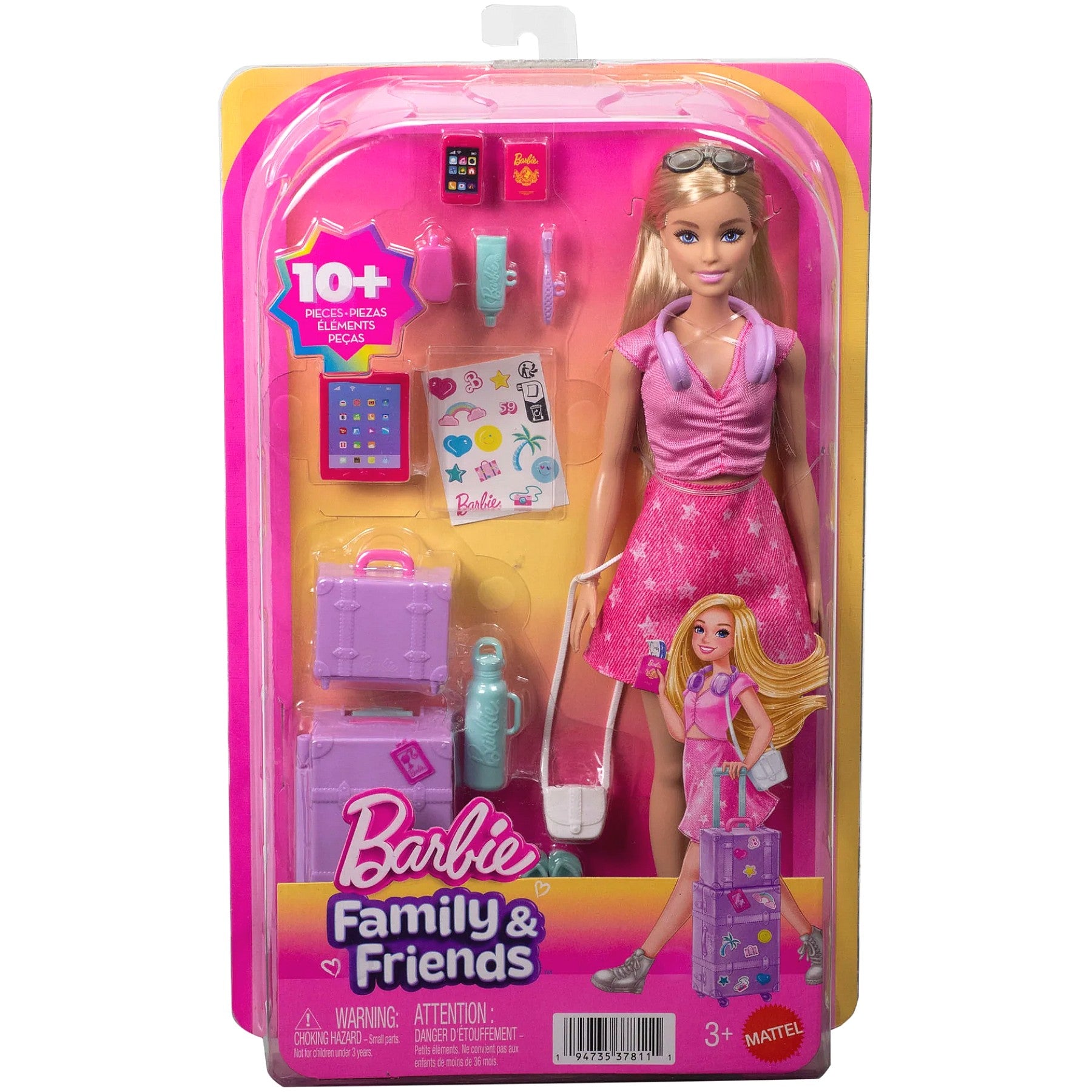 Barbie - Family & Friends Adventures With Malibu Fashion Doll - Mattel