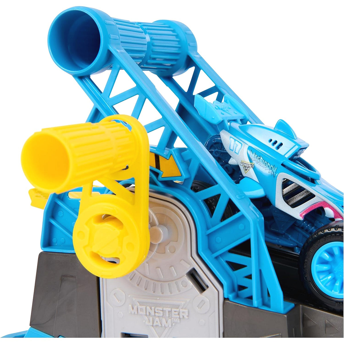 Monster Jam - 1:64 Monster Motors Rev Up Raceway Playset - Spin Master