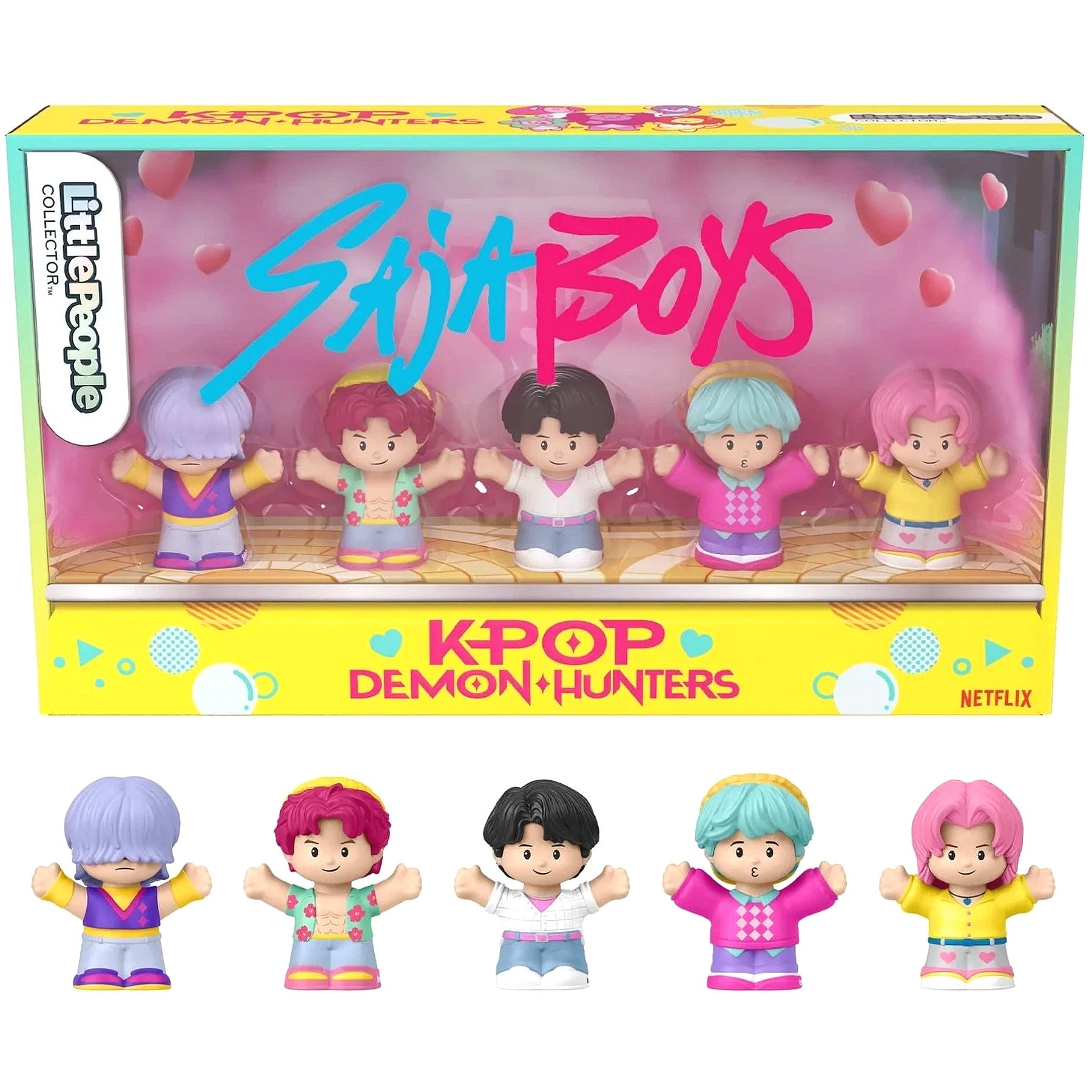 Fisher-Price - Little People Collector KPop Demon Hunters Saja Boys Special Edition Set 5 Figures - Mattel