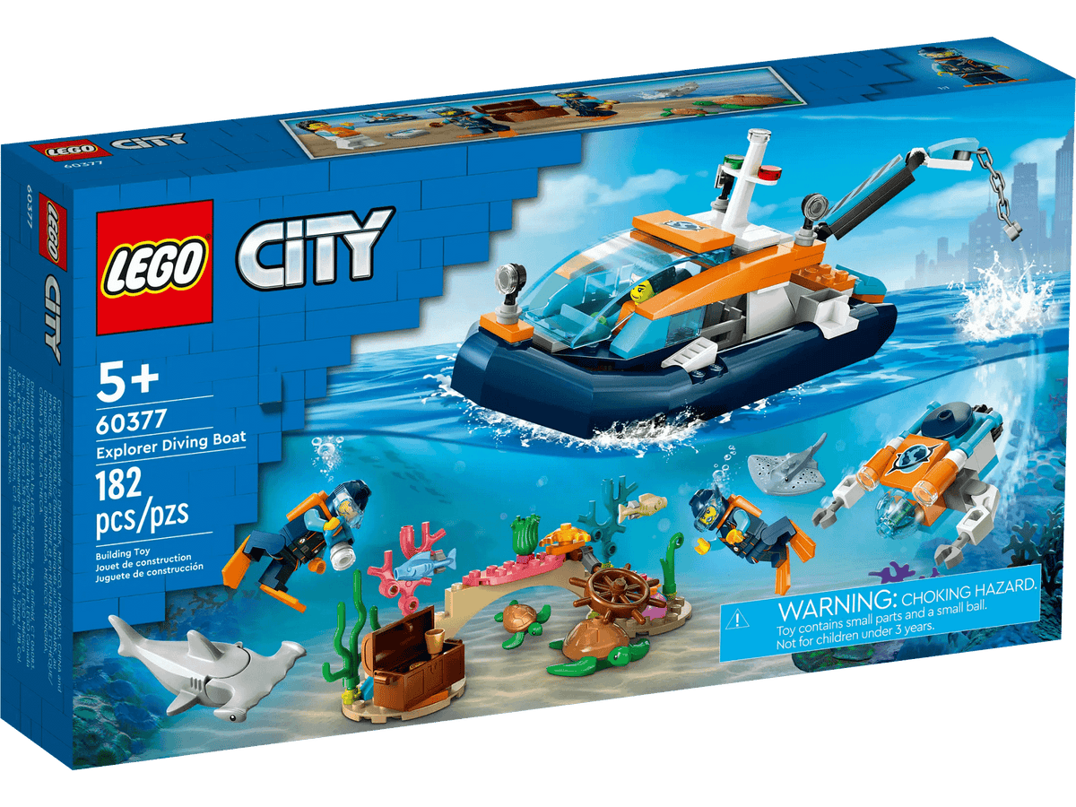 LEGO® 60377 Explorer Diving Boat - City