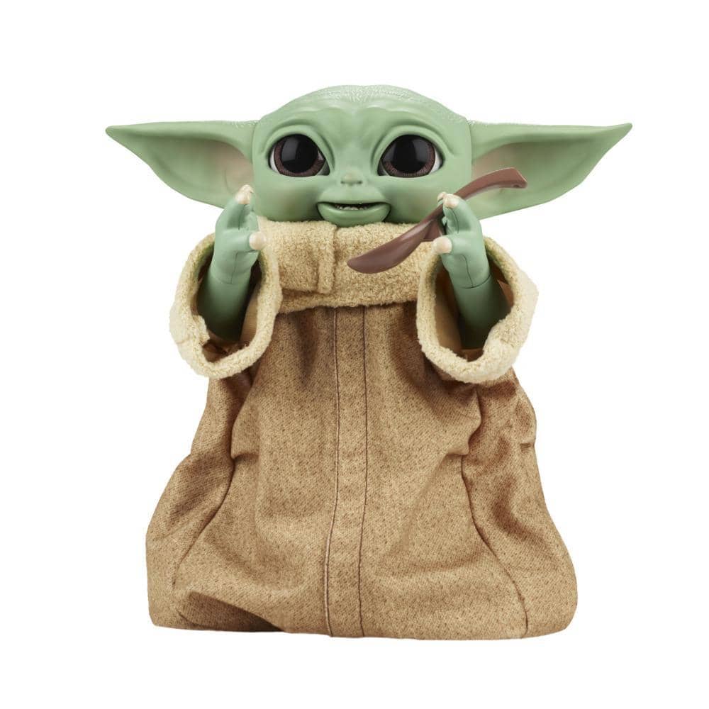Star Wars - Galactic Snackin Grogu 9.25-inch-tall Animatronic Toy Over 40 Sound And Motion Combinations Ages 4 And Up Hasbro