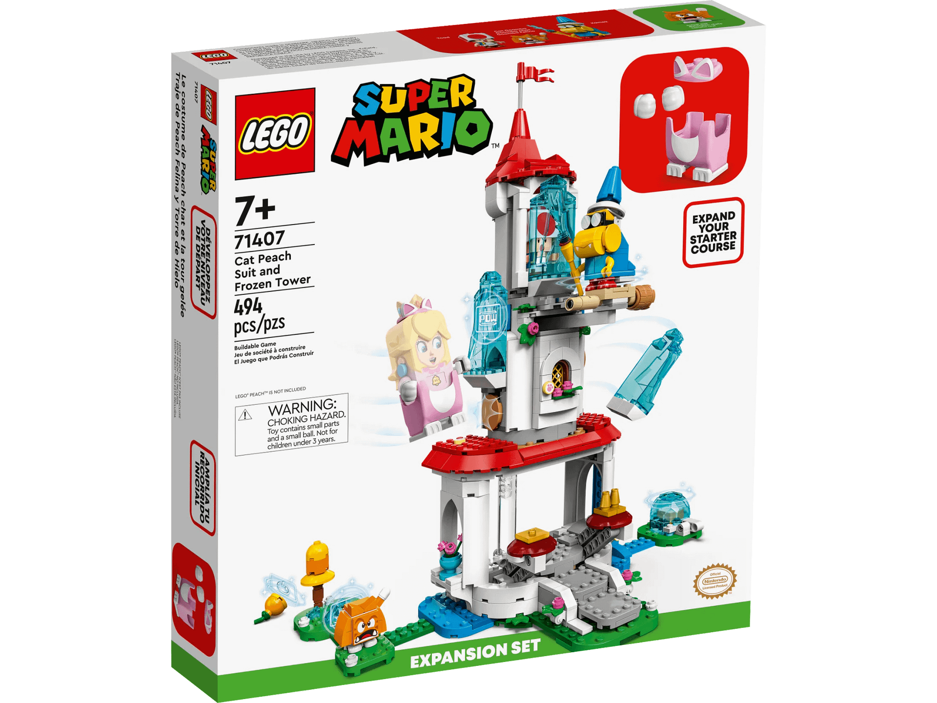 LEGO® 71407 Cat Peach Suit and Frozen Tower Expansion Set - Super Mario™
