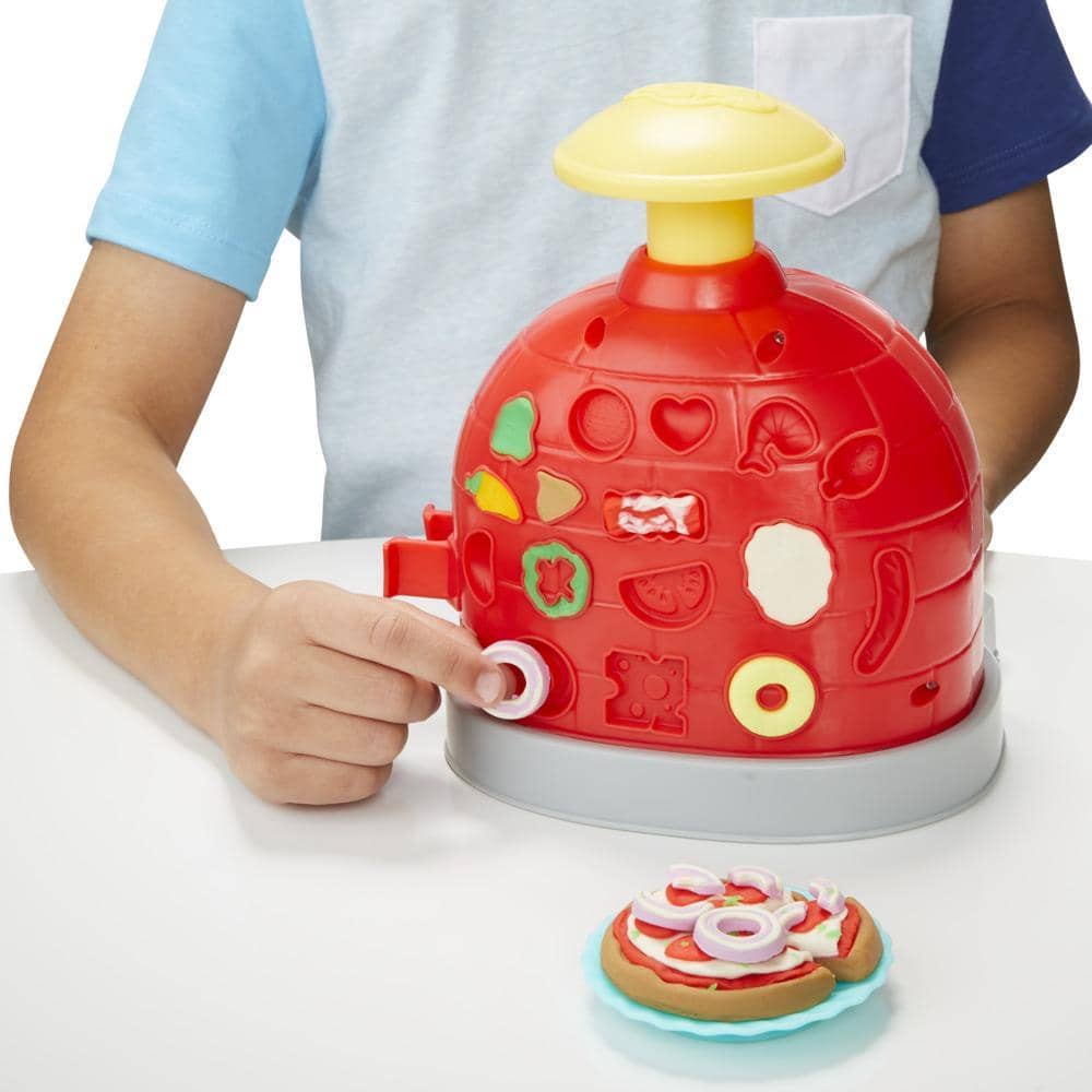 Play-Doh - Kitchen Creations Pizza Oven Playset With 6 Cans Of Modeling Compound And 8 Accessories Hasbro
