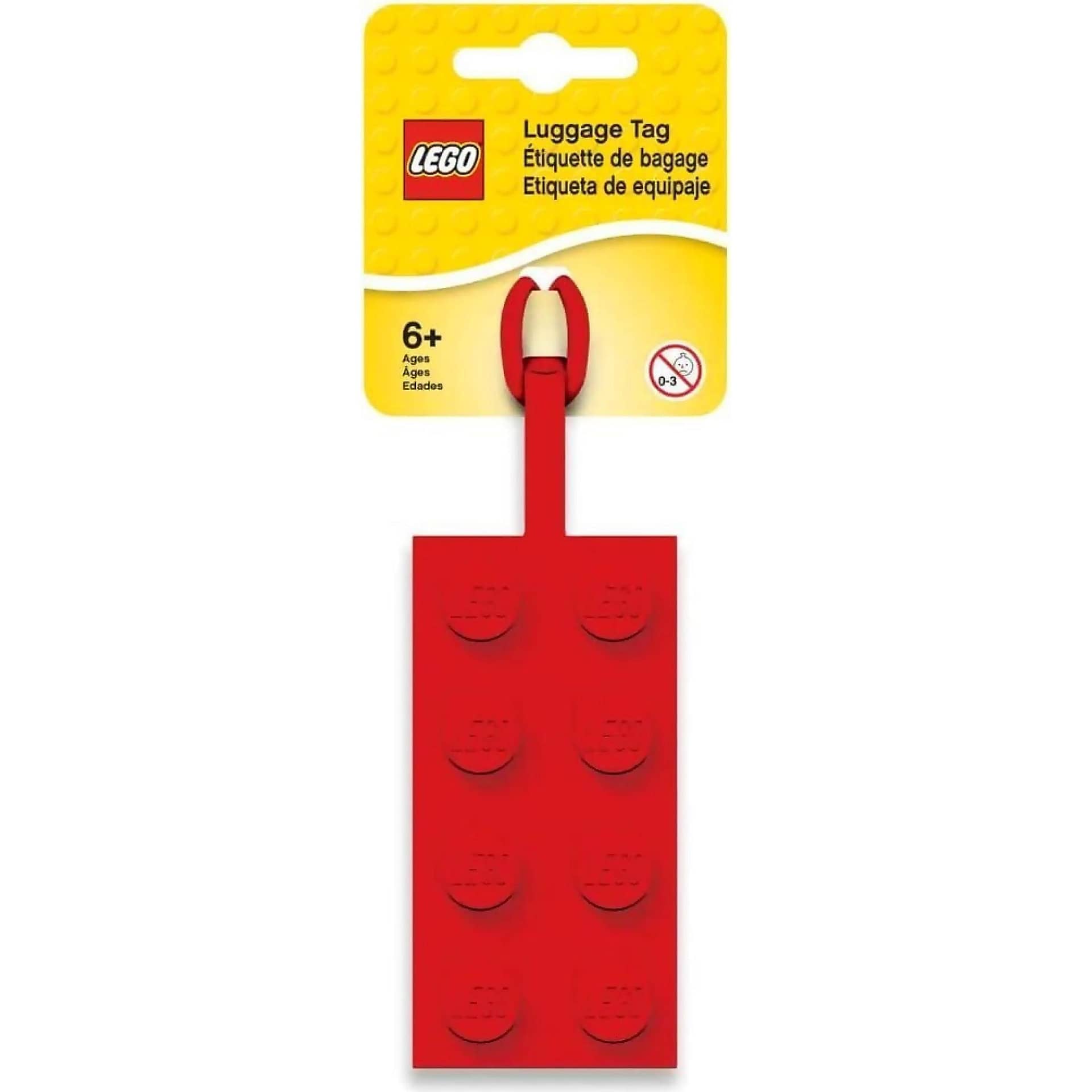 LEGO® - Luggage Bag Tag Red 2x4 Brick -