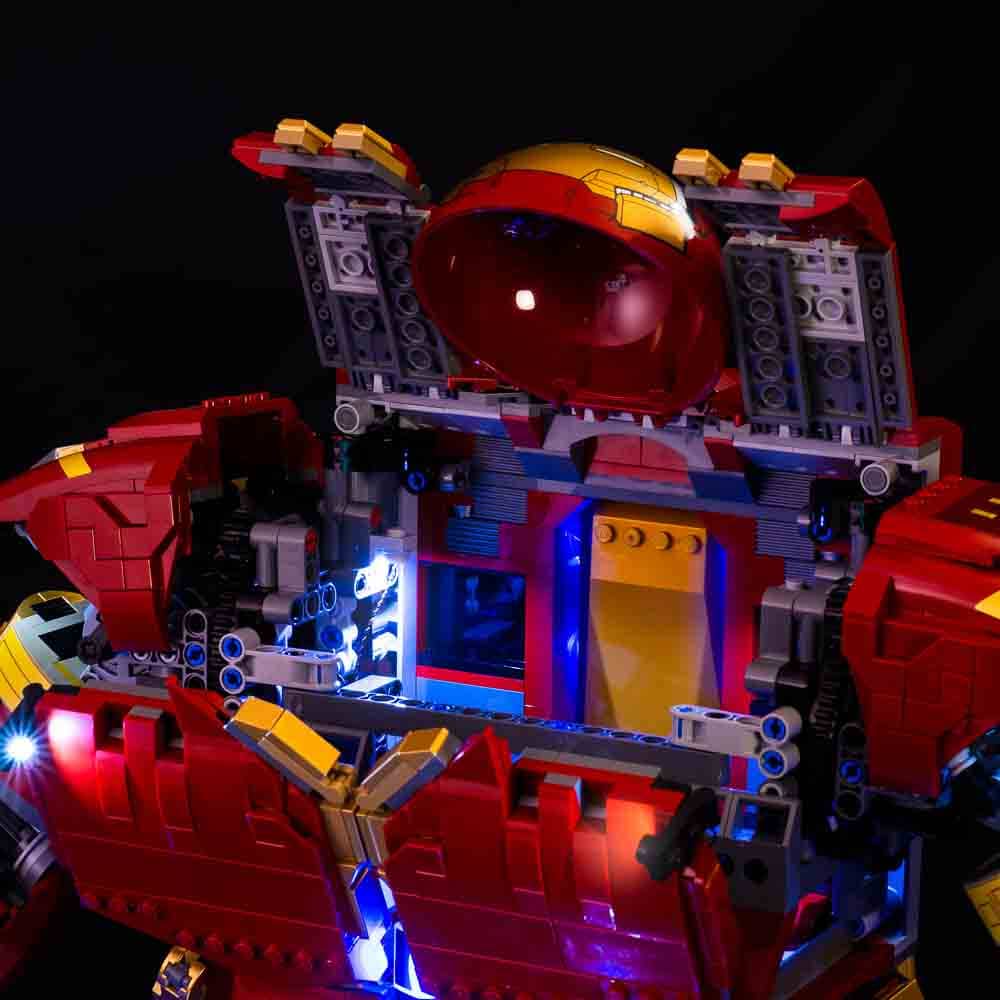 Light My Bricks - LIGHT KIT for LEGO® Hulkbuster 76210