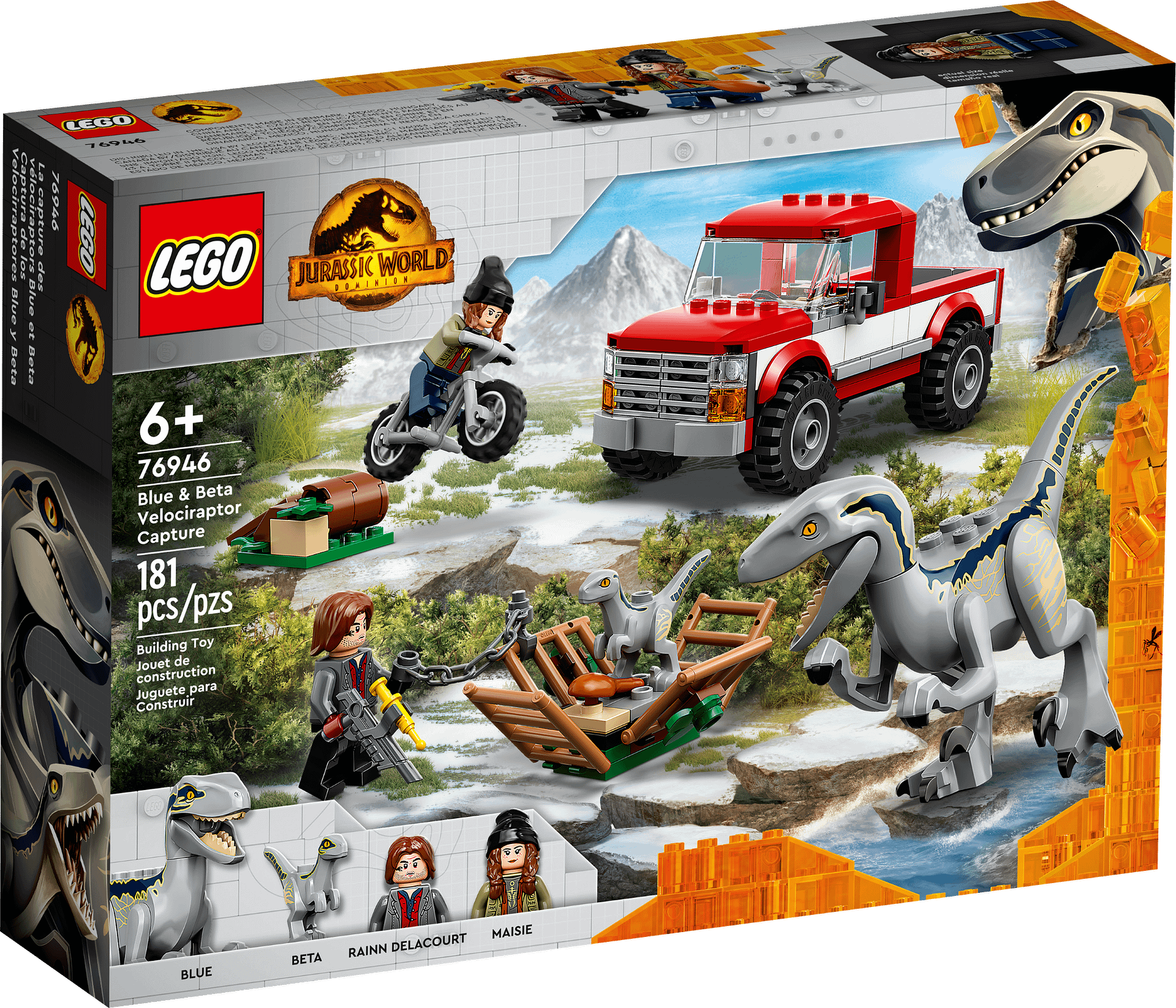 LEGO® 76946 Blue & Beta Velociraptor Capture - Jurassic World™