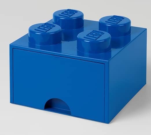 LEGO® Brick Drawer 4 Knobs (1 Drawer) Storage Blue 4005 - Room Copenhagen