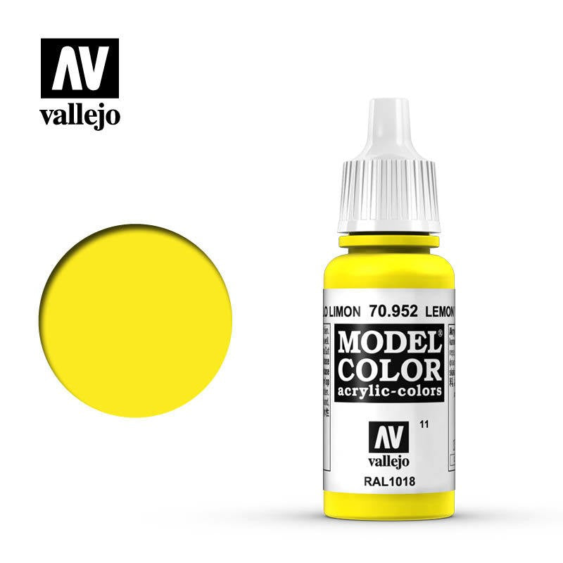 VALLEJO MODEL COLOR LEMON YELLOW 17ML AV70952
