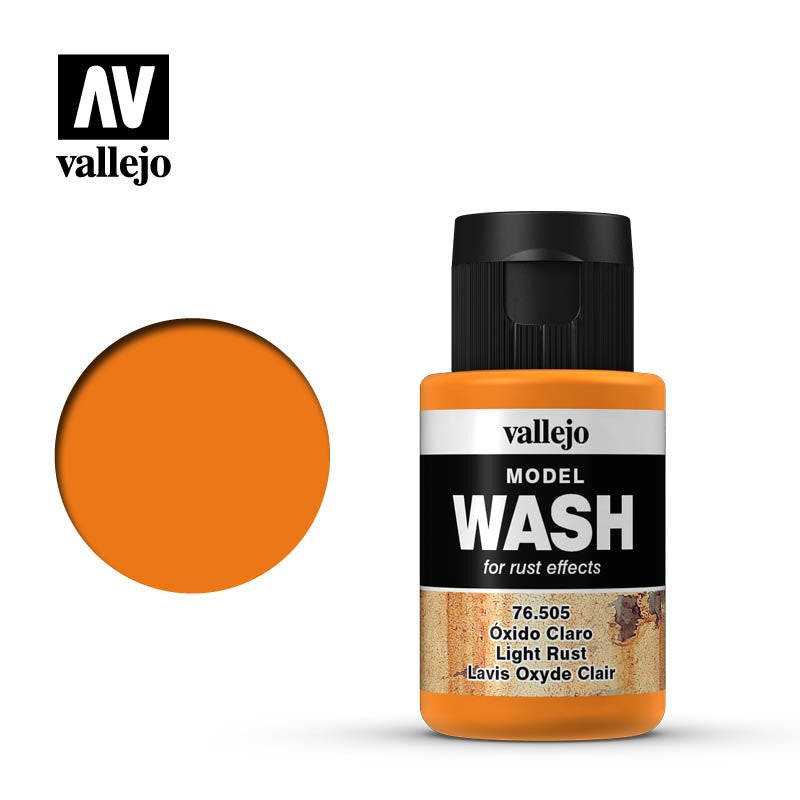 VALLEJO MODEL WASH LIGHT RUST 76505 35ML
