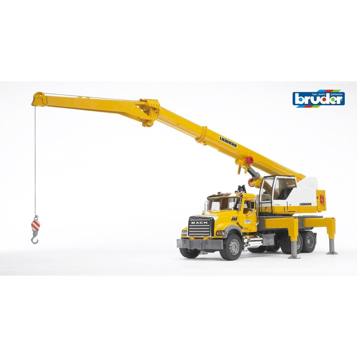 Bruder - Mack Granite Liebherr Crane Truck 1:16 Scale