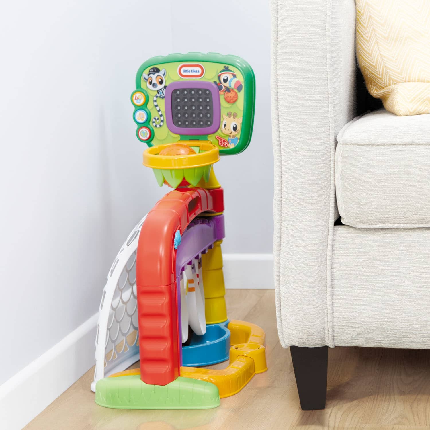 Little Tikes - 3-in-1 Sports Zone Dunk Kick Score Bowling Basketball Soccer Playset