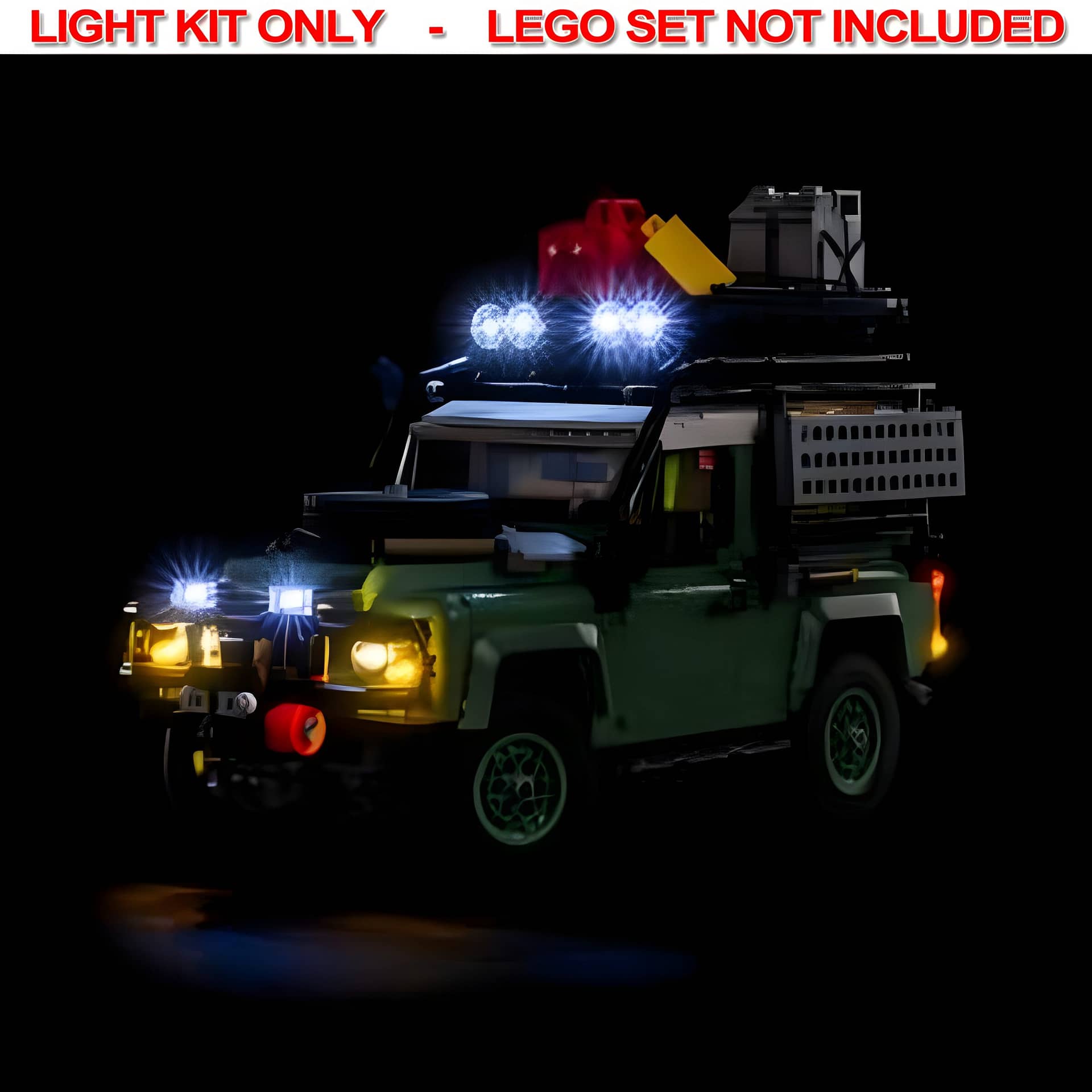 Light My Bricks - Light Kit For LEGO® Land Rover Classic Defender 90 10317