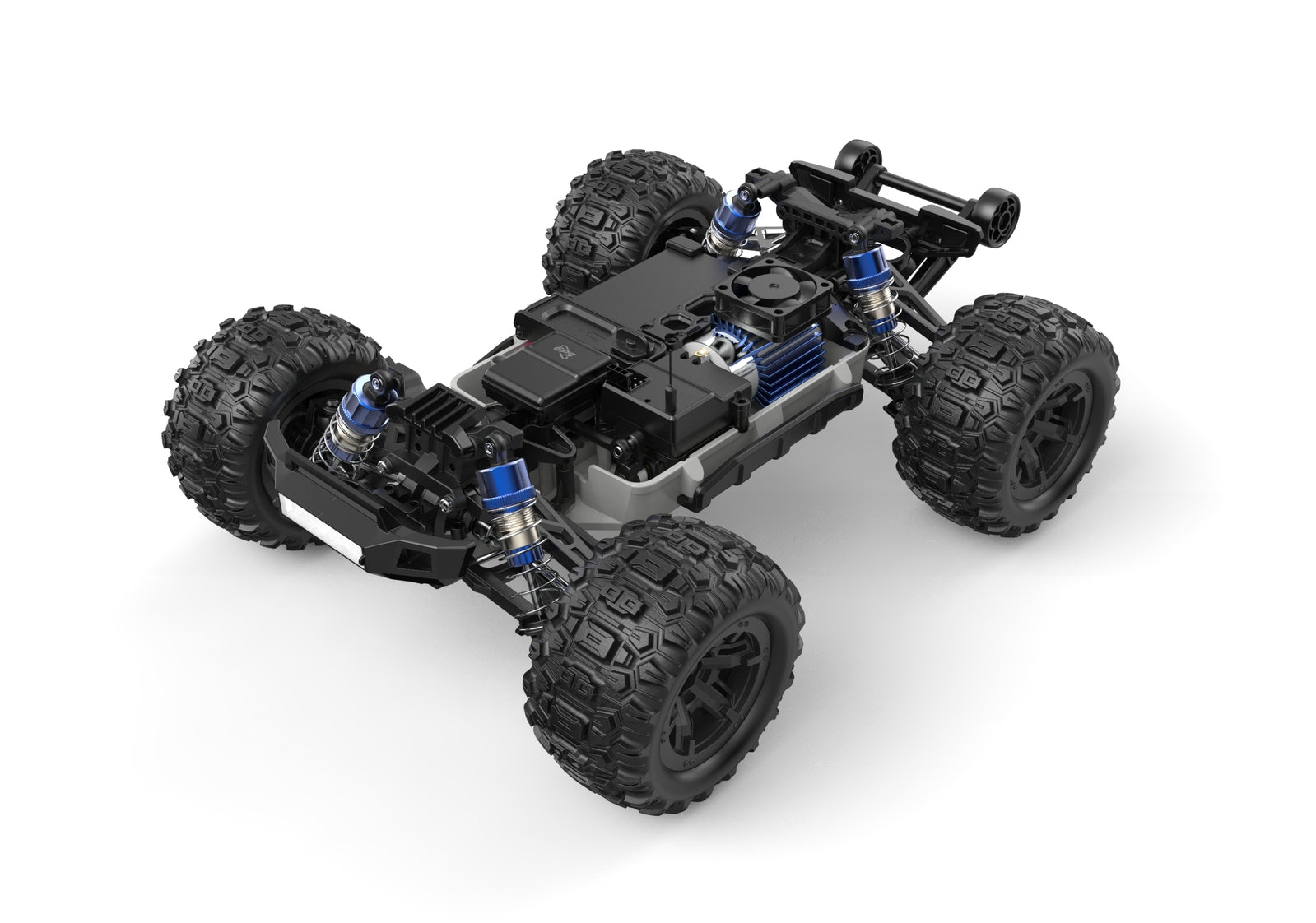 MJX - 1:16 RTR BRUSHED RC MONSTER TRUCK (BLUE) WITH GPS