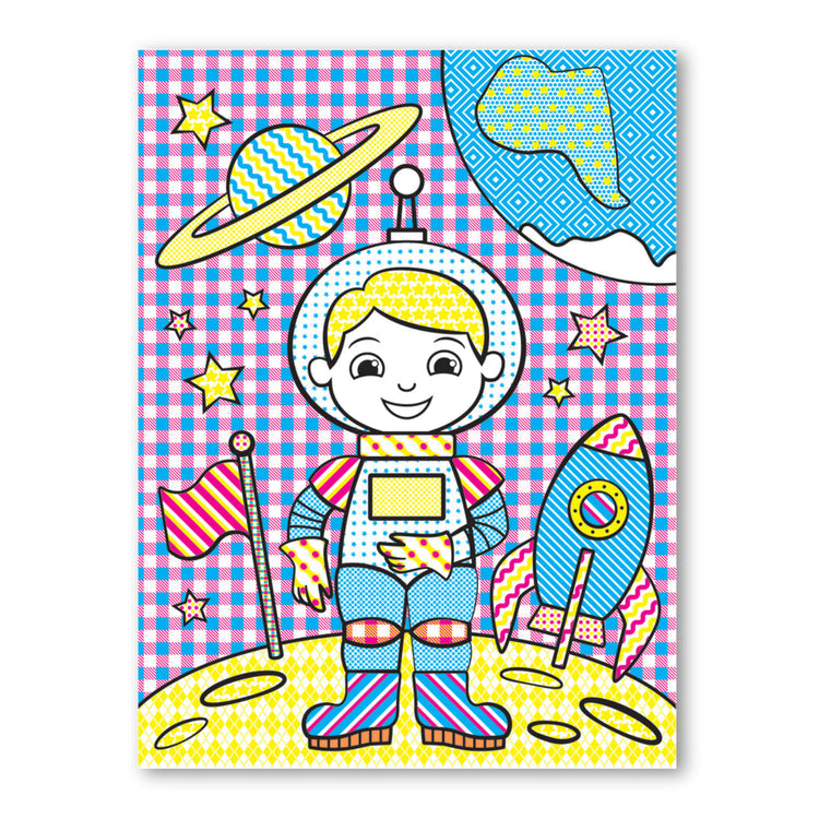 Melissa & Doug - My First Paint With Water Kids' Art Pad With Paintbrush - Pirates Space Construction And More