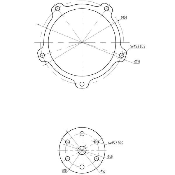 NGH 150cc 4 Stroke 5 Cylinder Radial Gas Engine with Electronic Ignition including exhaust collector ring