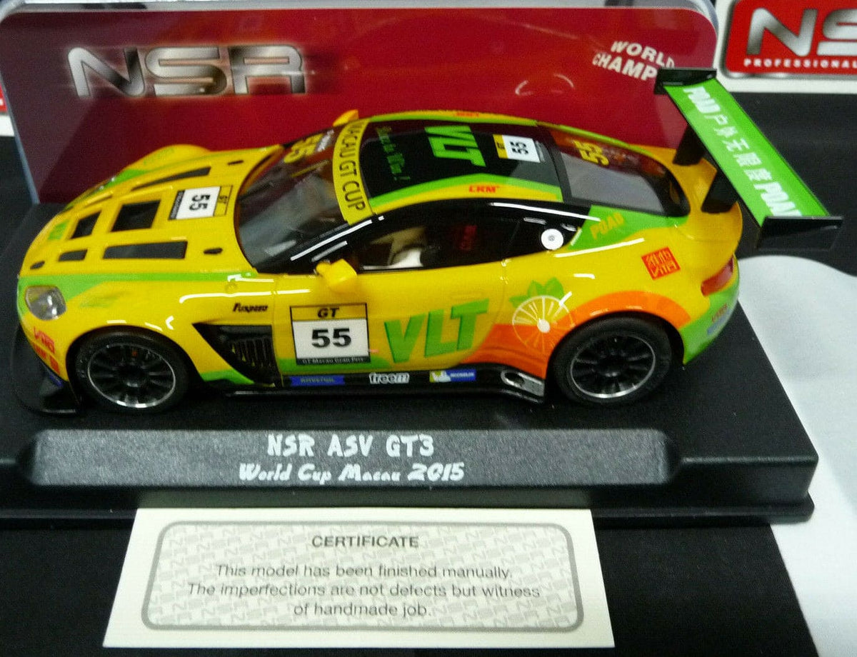 NSR - 1:32 0037AW ASV GT3 WORLD CUP MACAU 2015 NO.55 SLOT CAR ALSO SUITS SCALEXTRIC/CARRERA