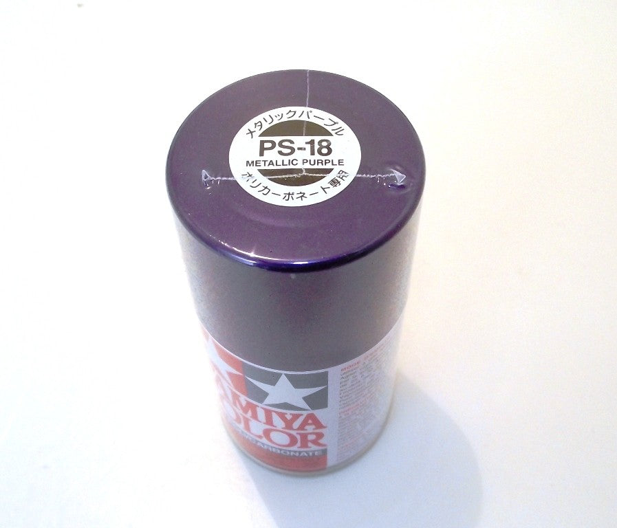 PS-18 TAMIYA POLYCARBONATE SPRAY PAINT METALLIC PURPLE
