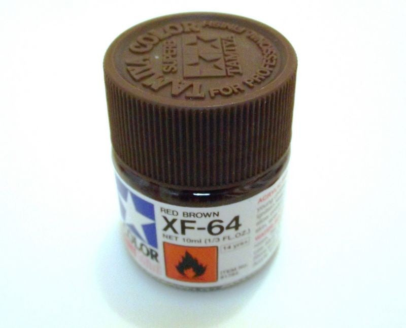 XF-64 TAMIYA ACRYLIC PAINT FLAT RED BROWN