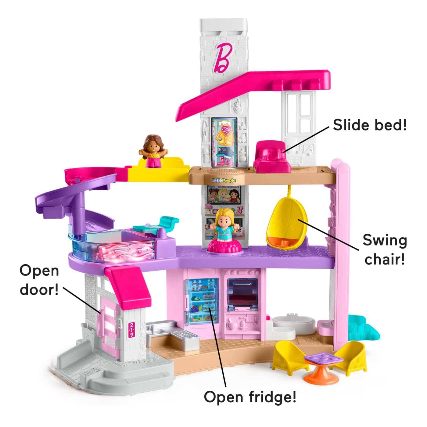 Barbie - Little Dreamhouse Interactive Playset By Little People