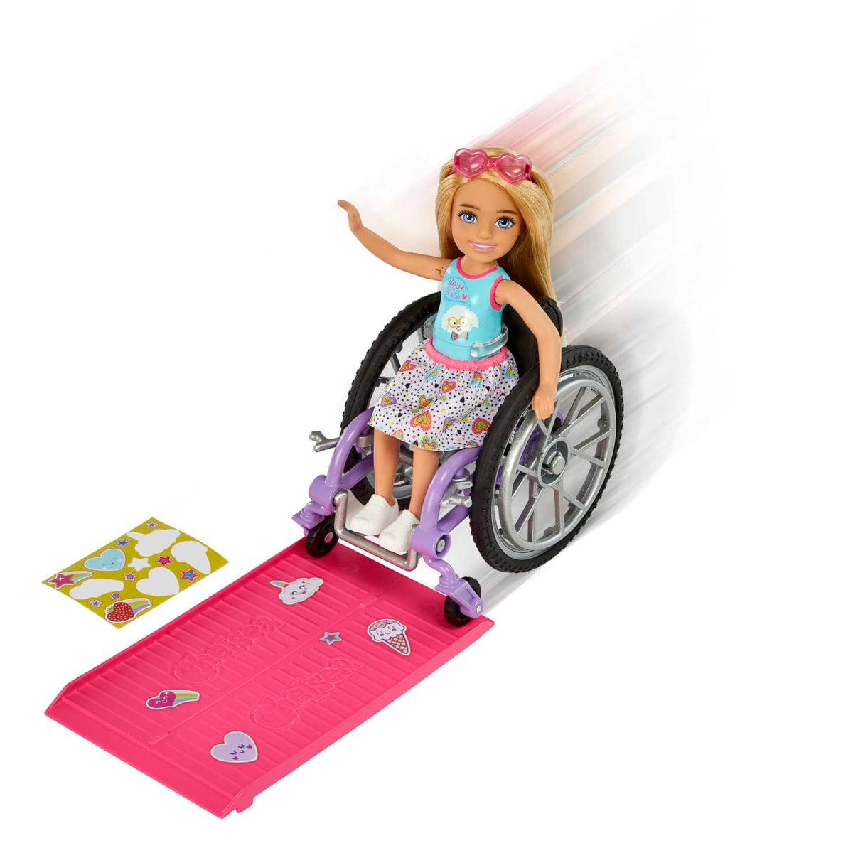 Barbie - Chelsea Doll (blonde) & Wheelchair Toy For 3 Year Olds & Up