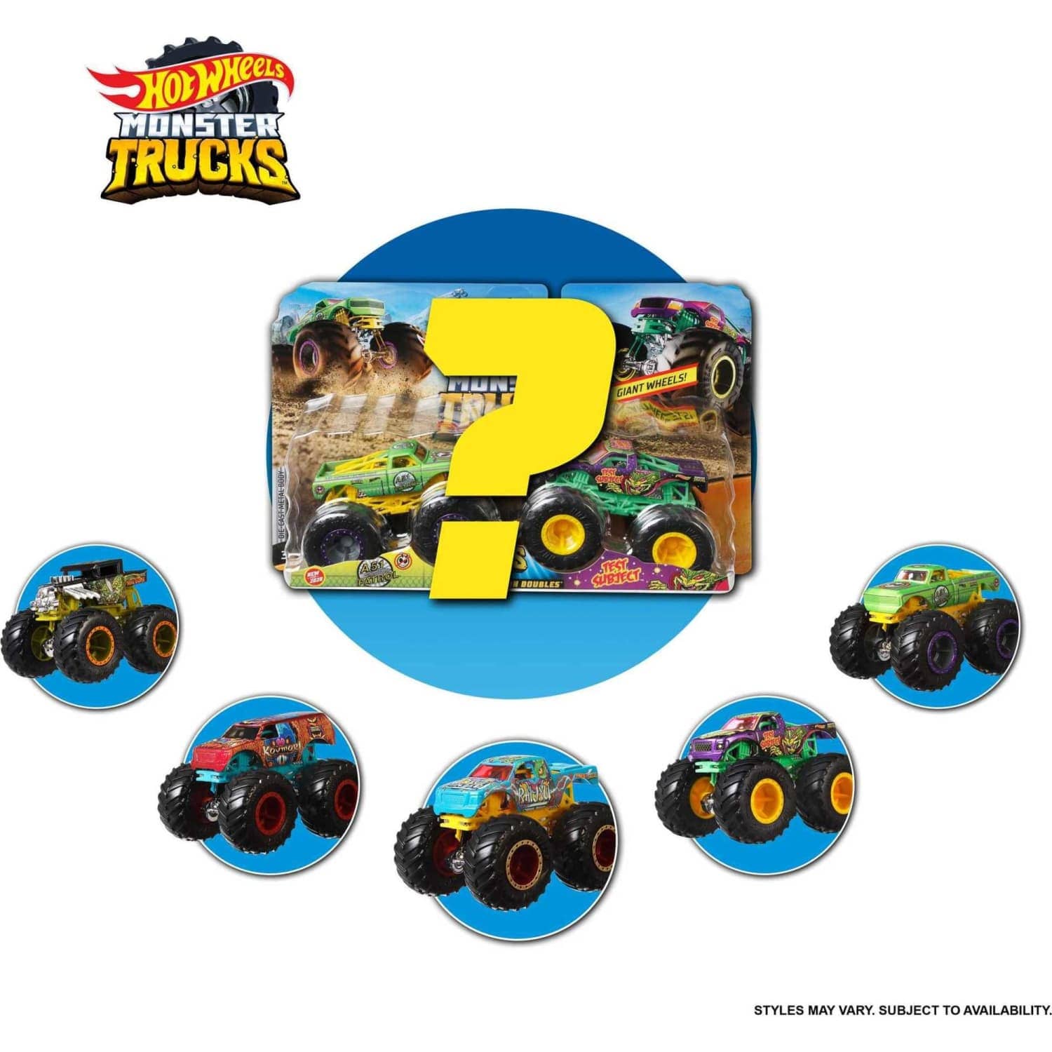 Hot Wheels - Monster Trucks 1:64 Scale 2-packs
