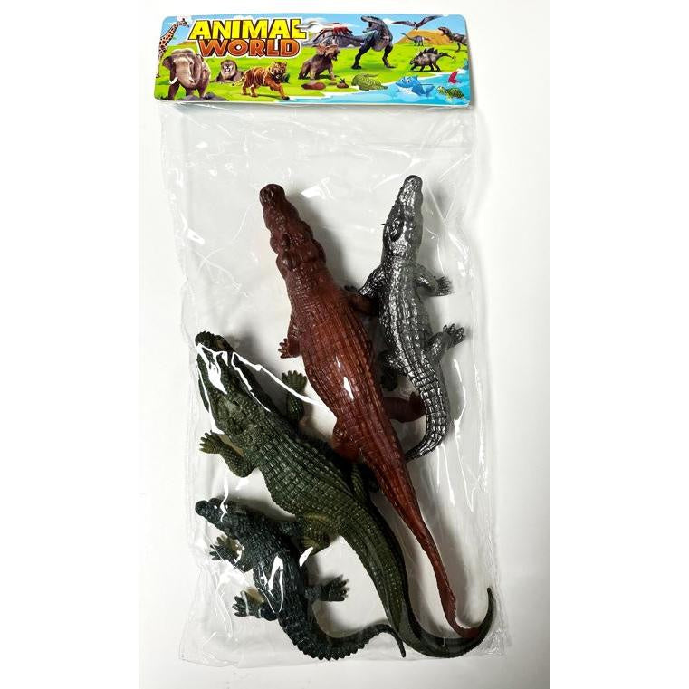Animal World - Bag of Crocs Crocodile Figurines - unbranded
