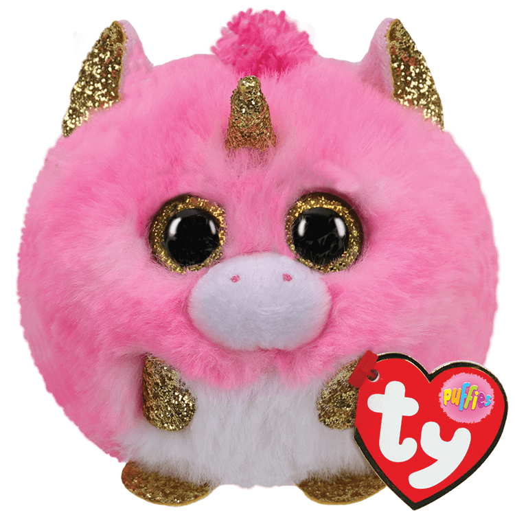 Ty - Beanie Boos - Puffies - Fantasia - Pink Unicorn 10cm