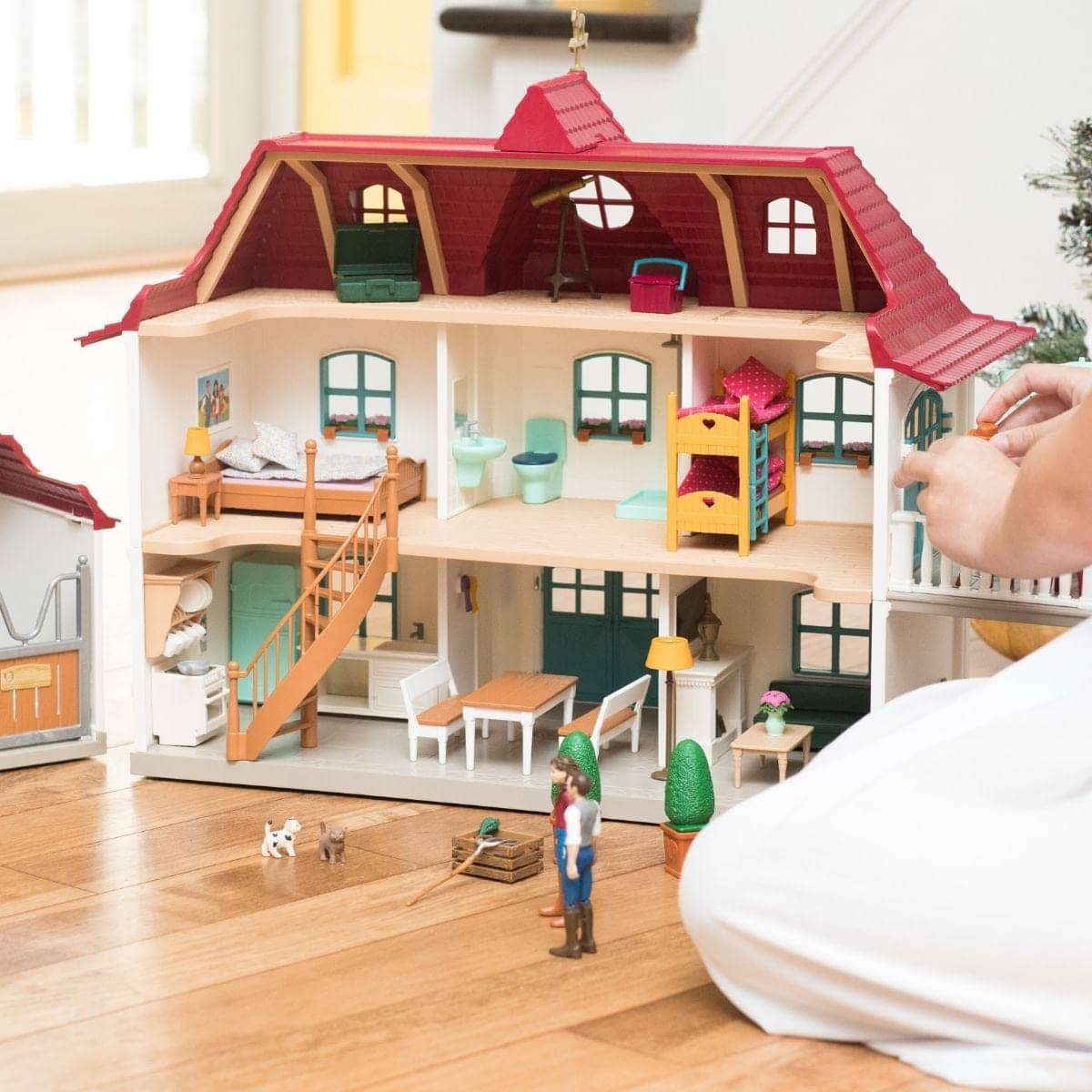 Schleich - Lakeside Country House And Horse Stable Animal Playset