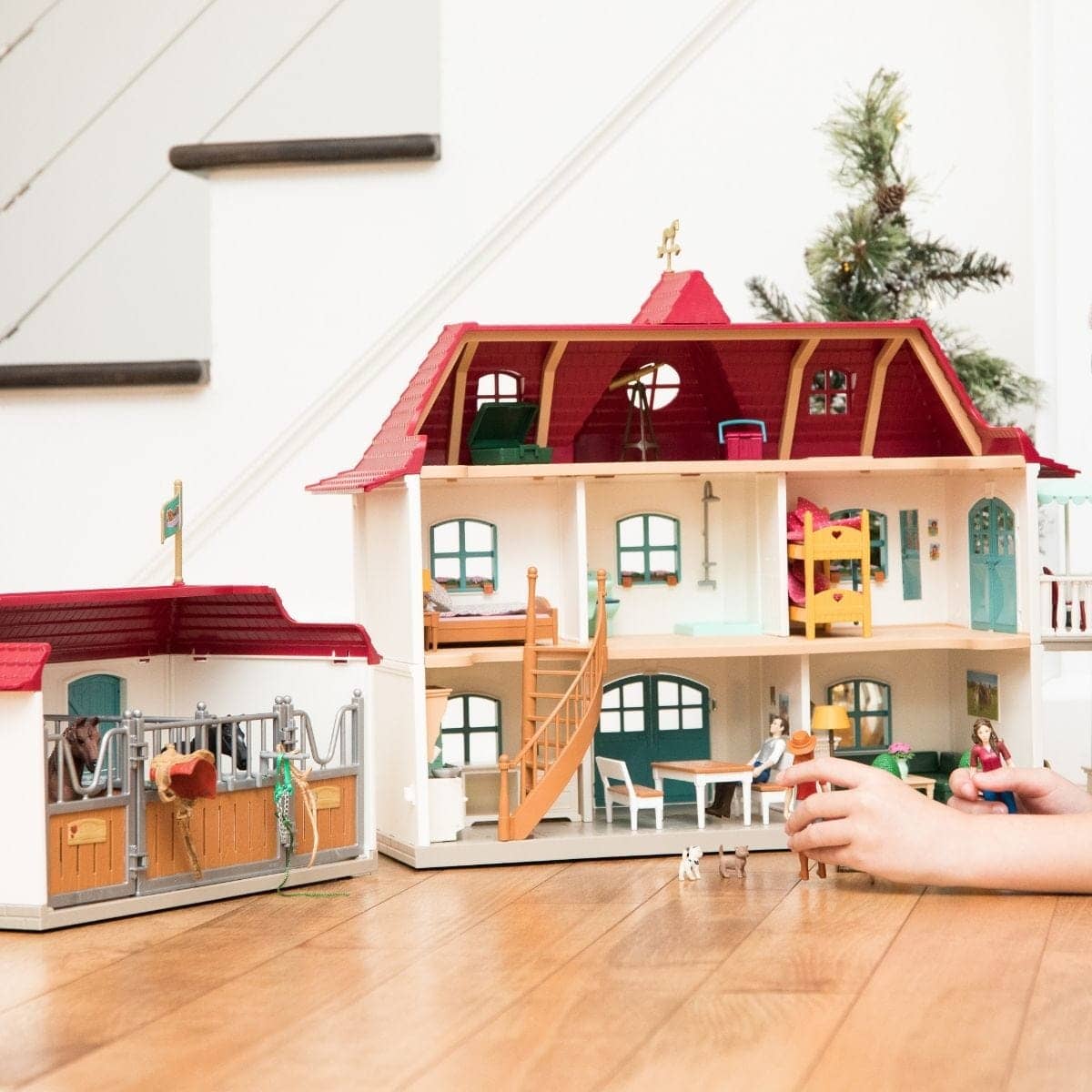 Schleich - Lakeside Country House And Horse Stable Animal Playset