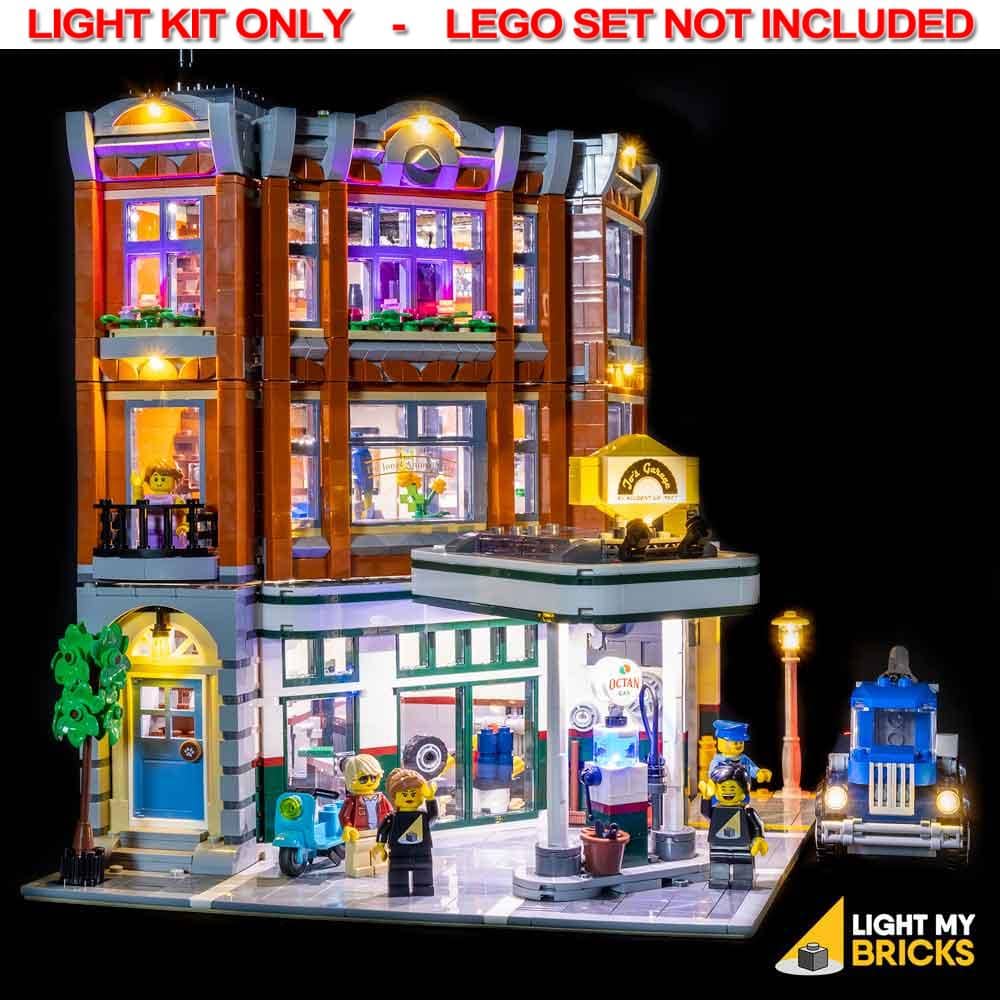 Light My Bricks - LIGHT KIT for LEGO® Corner Garage 10264