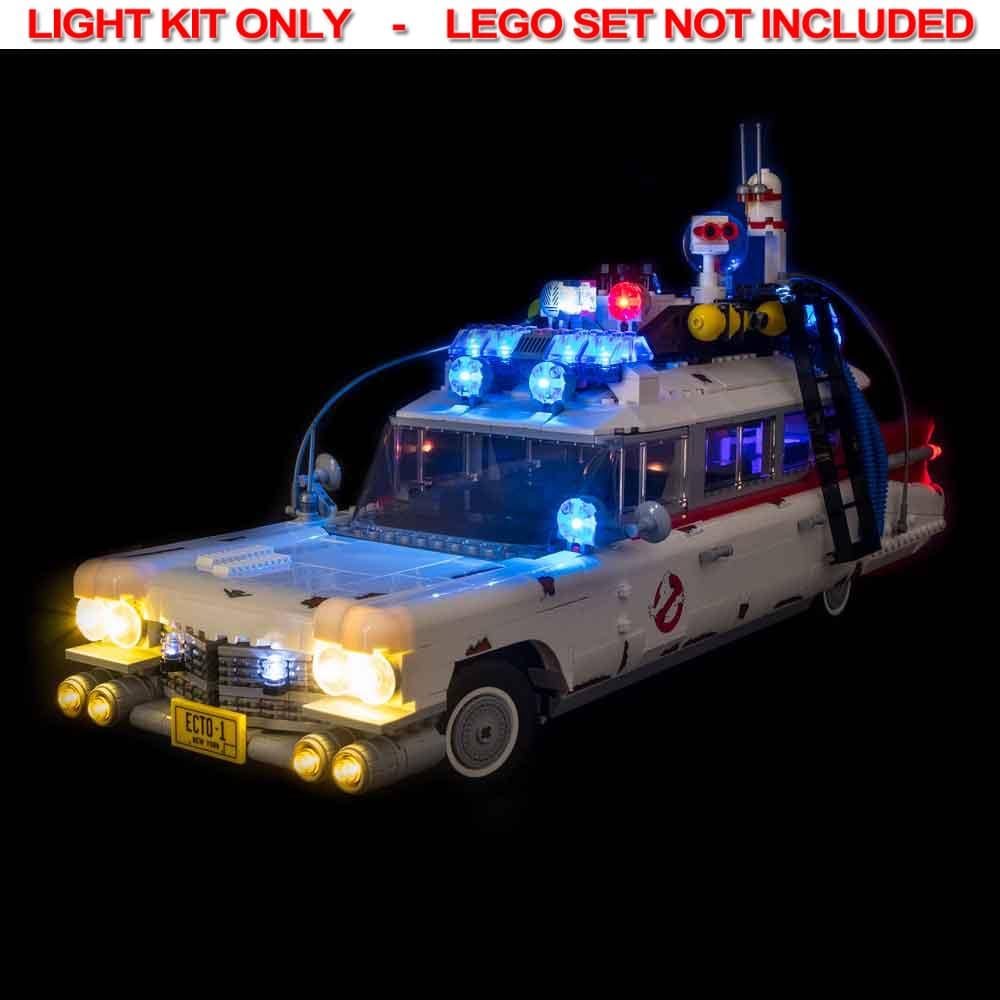 Light My Bricks - LIGHT KIT for LEGO® Ghostbusters Ecto-1 10274 Light & Sound & Remote Control Kit
