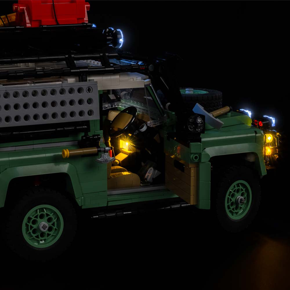 Light My Bricks - Light Kit For LEGO® Land Rover Classic Defender 90 10317