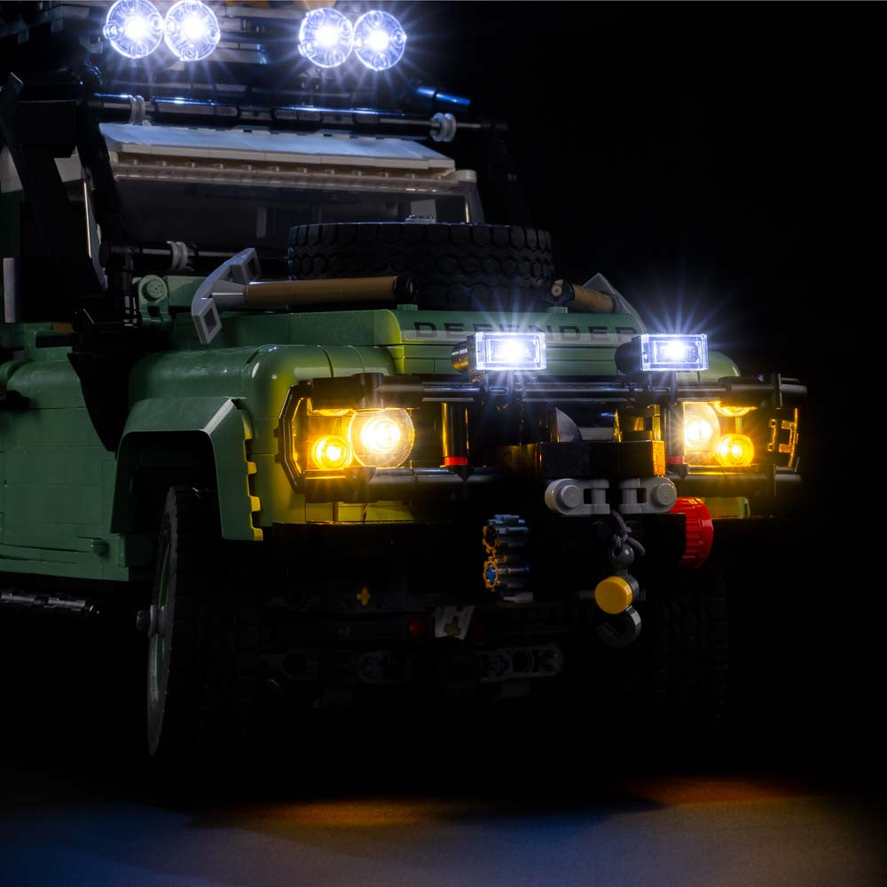 Light My Bricks - Light Kit For LEGO® Land Rover Classic Defender 90 10317