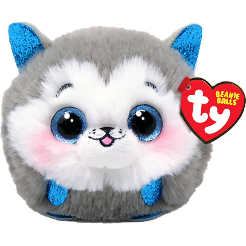 Ty - Beanie Boos - Balls - Slush Grey Husky - Puffies